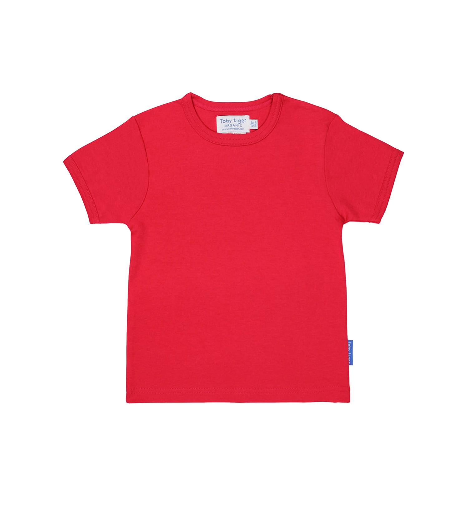 Organic Red Basic T-Shirt | 0-3 Months | Soft and Sustainable - Buy Online on SooperMarket.com