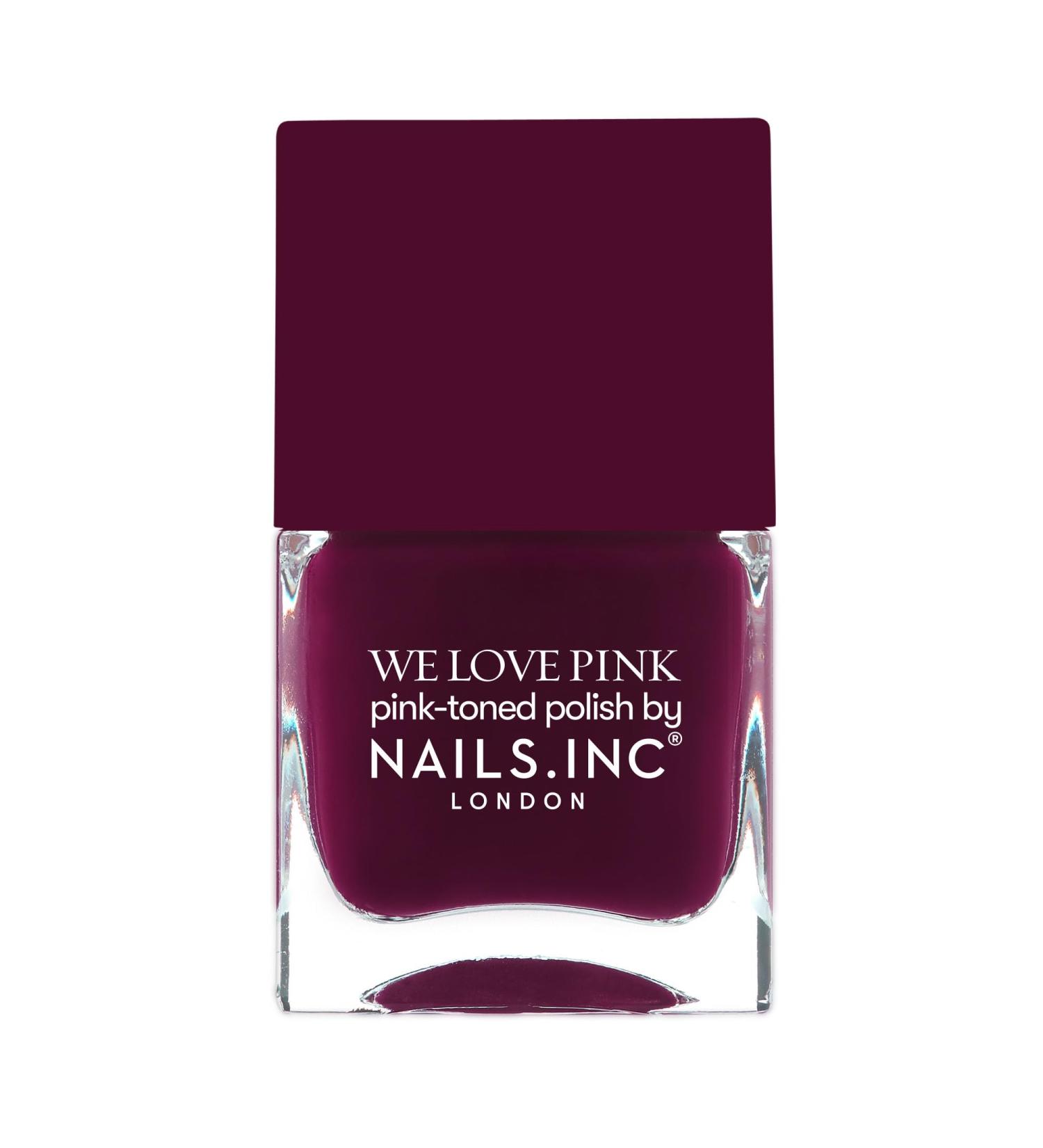 Nails.INC What's The Blush Nail Polish Deep Burgundy - Buy Online on SooperMarket.com