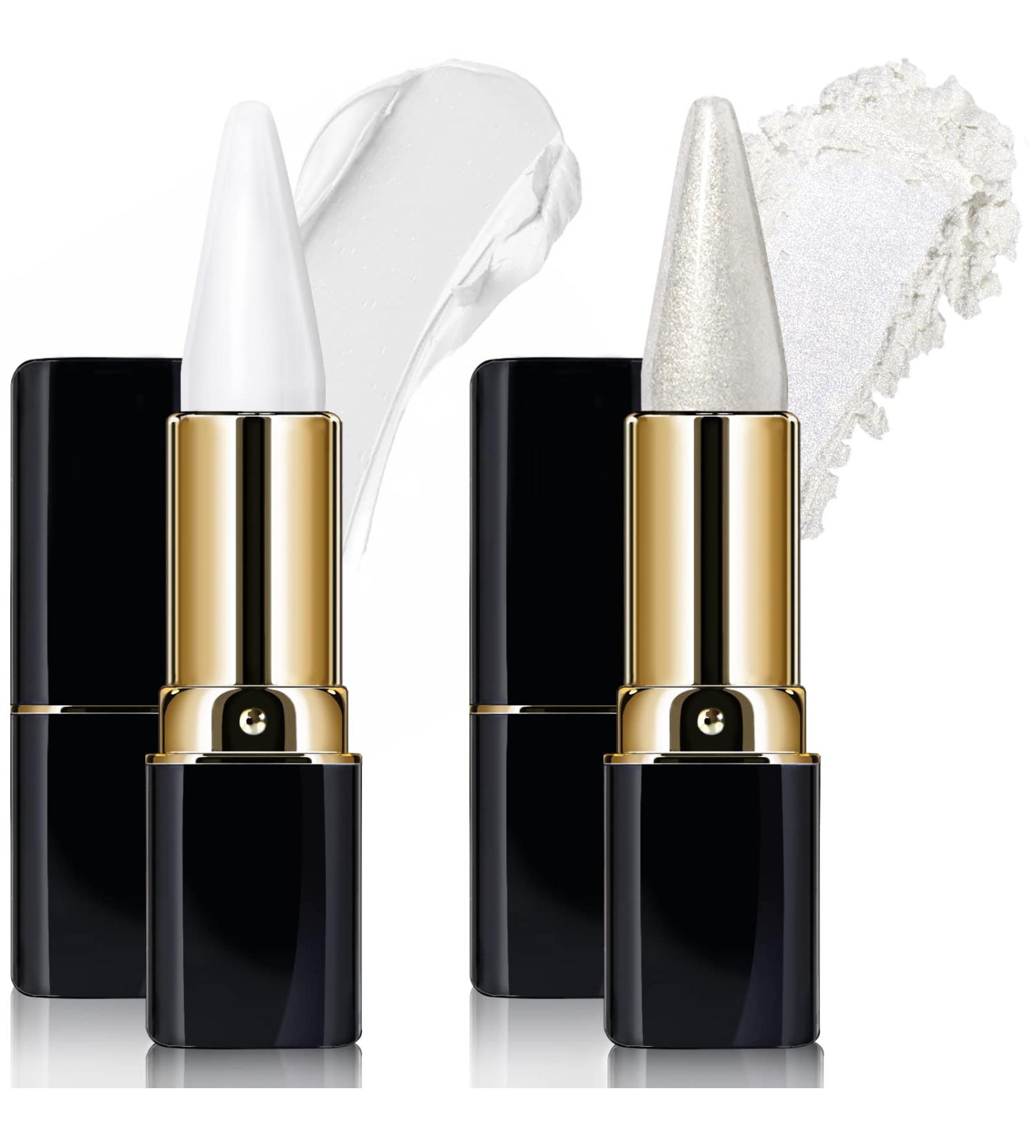 HOSAILY Gel Eyeliner Set Waterproof Creamy White Eyeliner Pencil & Shimmer Eyeshadow Stick for Eye Makeup (2 Colors) 0.50 Ounce - Buy Online on SooperMarket.com