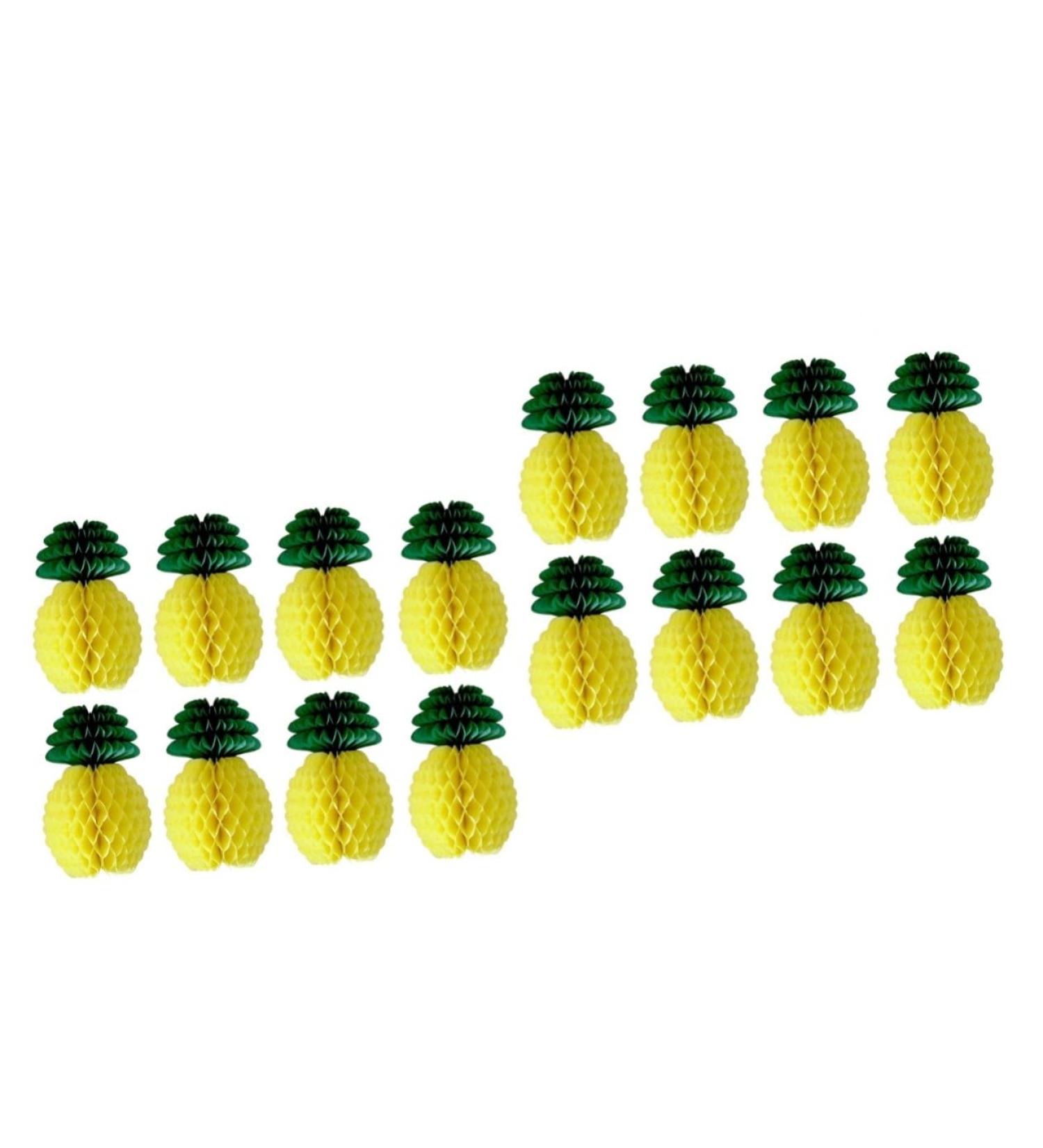16 Pcs Plant Ornament Honeycomb Party Favors Party Decor Honeycomb Pineapple Yellowx2pcs 8PCS 20CMx2pcs - Buy Online on SooperMarket.com