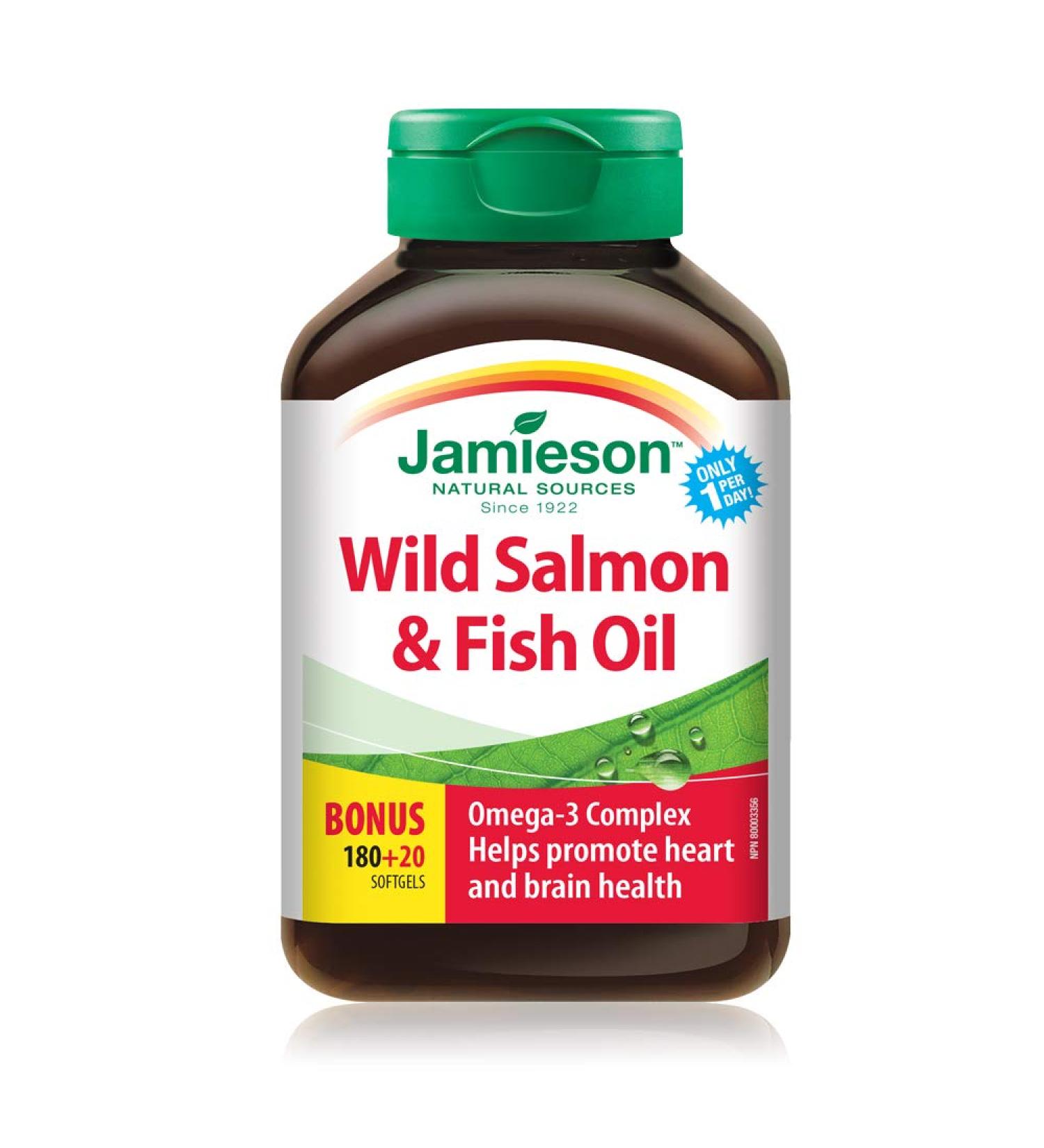 Jamieson Omega-3 Complex Wild Salmon and Fish Oils 1 000 mg - Buy Online on SooperMarket.com