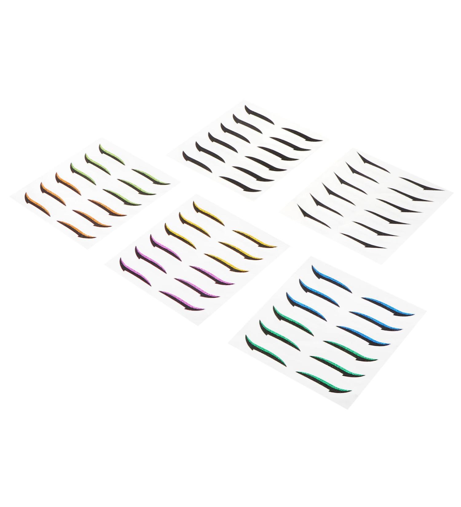BELLIFFY 36 Pairs Glitter Eyeliner Instant Reusable Double Eyelid Tapes Eyeliner Strips for Eyes Sticker - Buy Online on SooperMarket.com