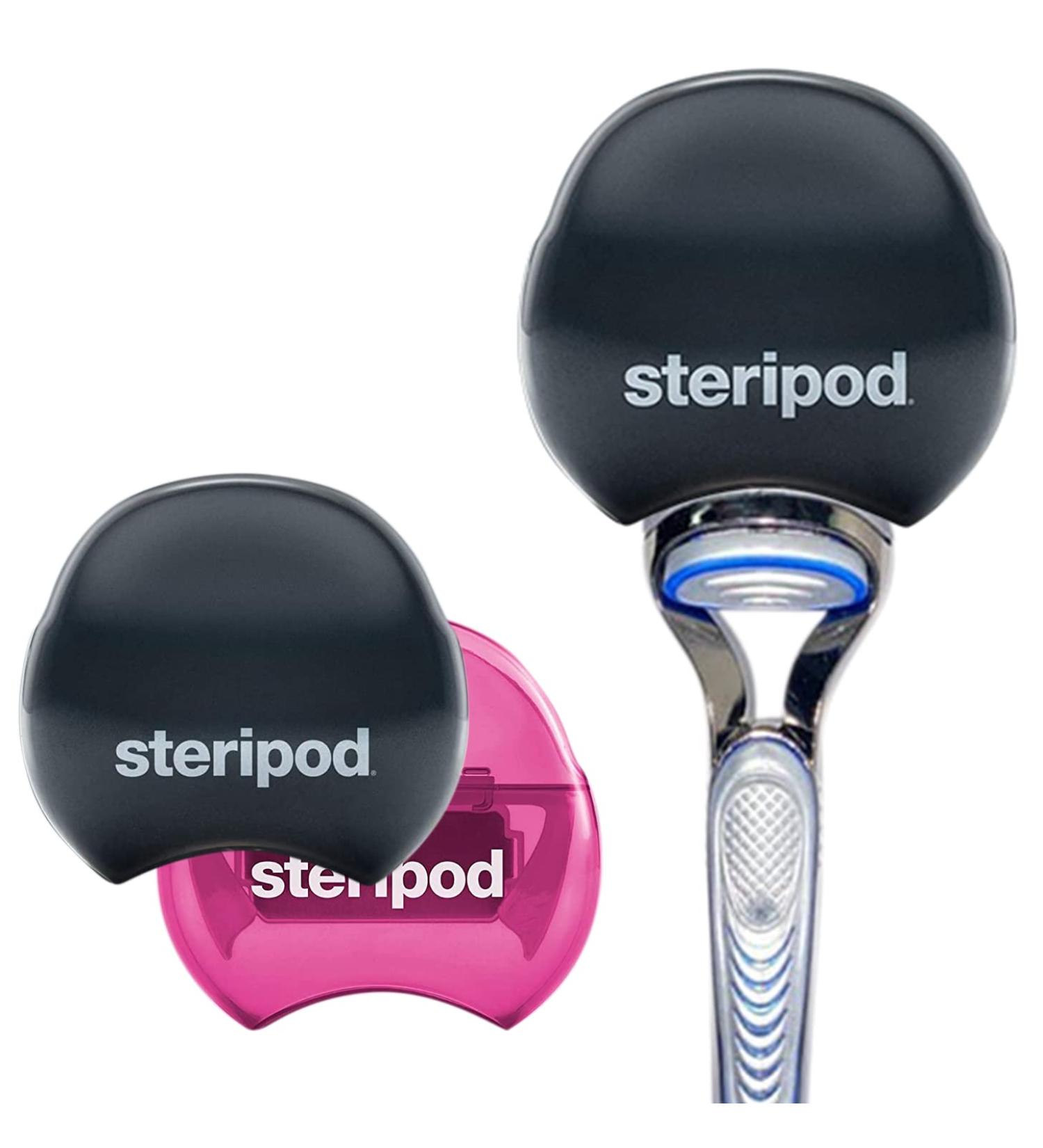 Clip-On Safety Razor Holder - Anti-Rust Protector for Men and Women (2 Pack, Black and Pink) - Buy Online on SooperMarket.com