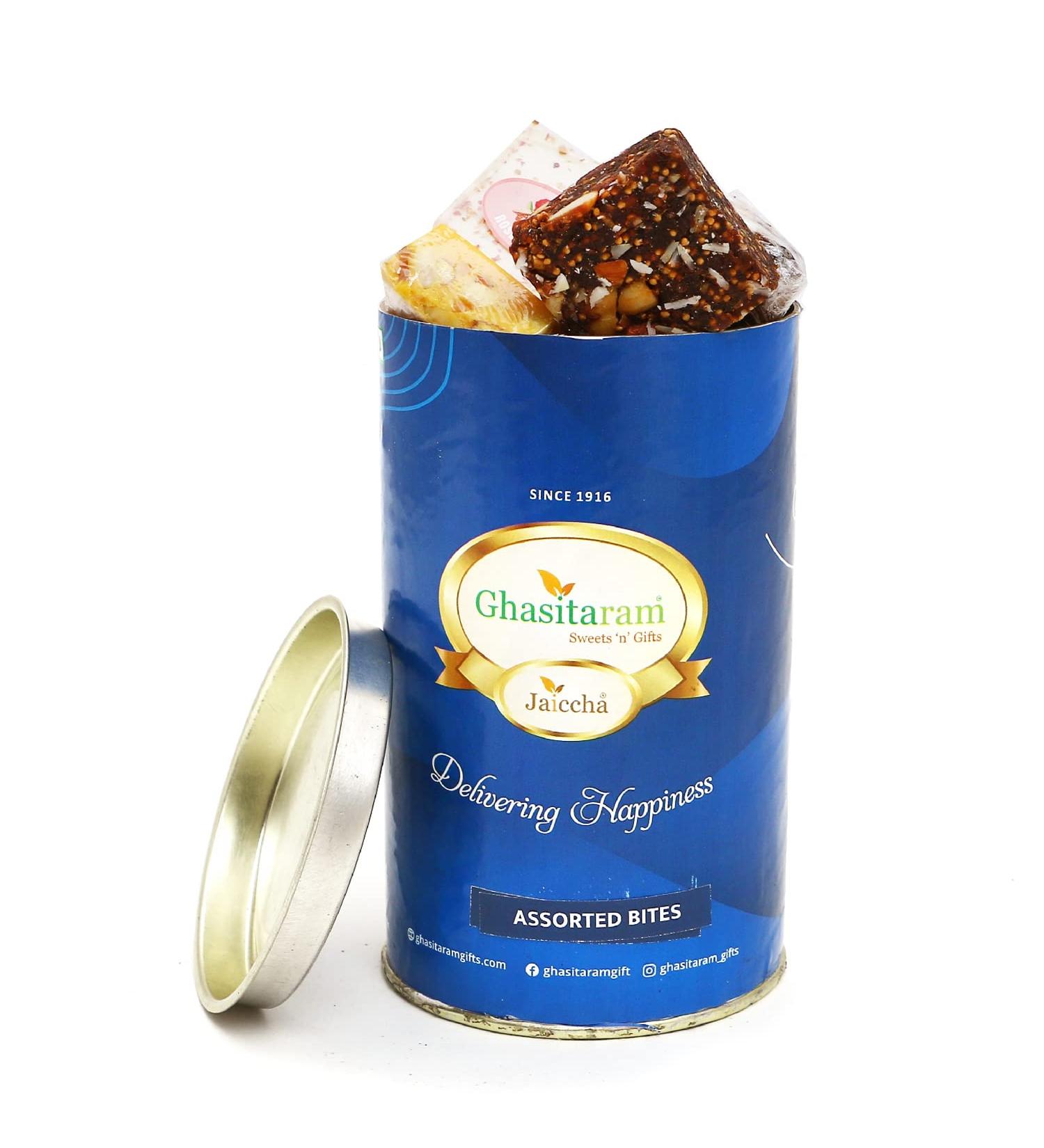 Jaiccha Ghasitaram Assorted Bites Can|Gift for Diwali Gifts Bhaidooj Gifts| - Buy Online on SooperMarket.com
