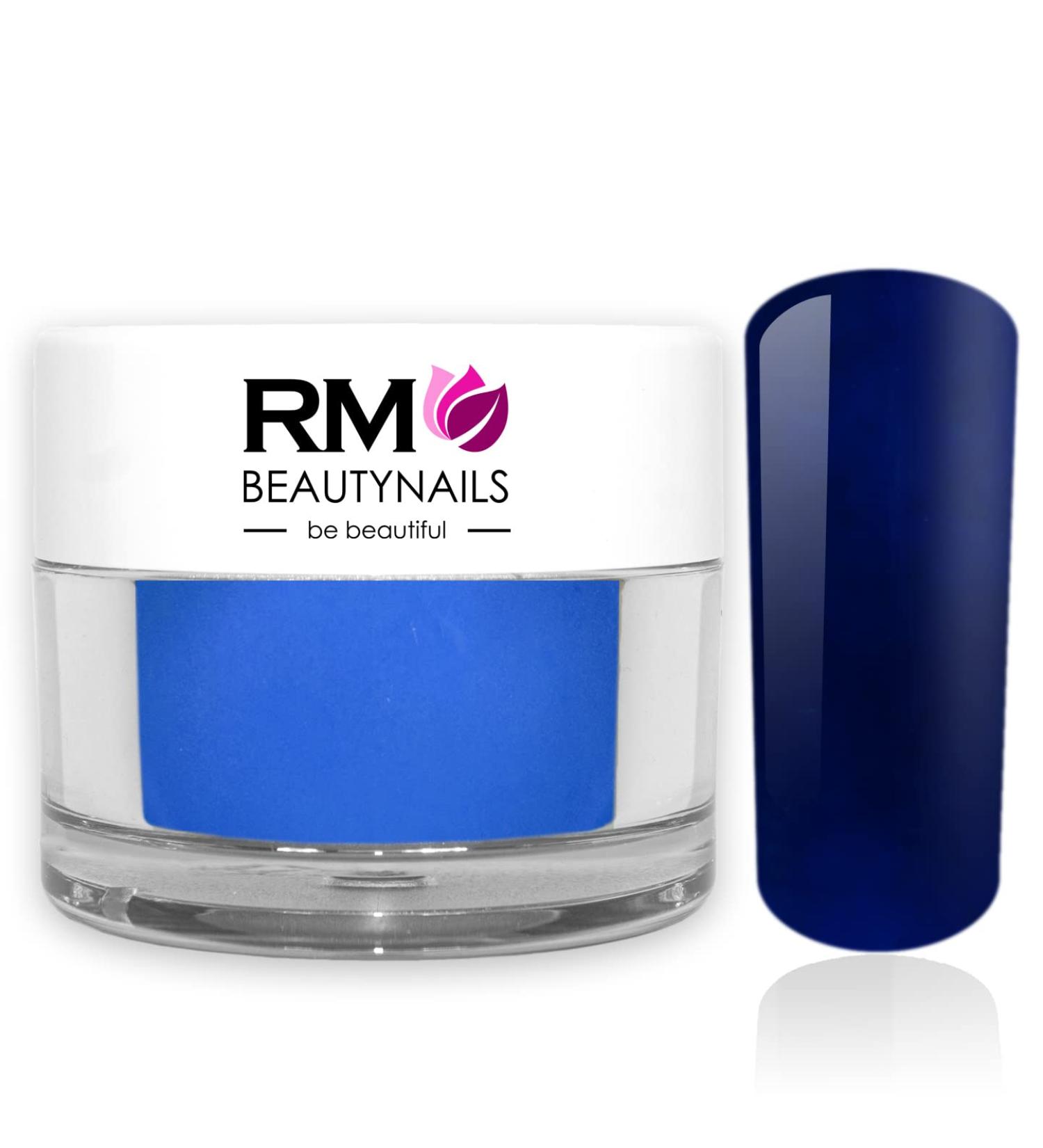 Acrylic Color Powder Blue Powder Nail Design Nails Fingernail RM Beautynails 1 Pack (1x 10g) Blue 10g
