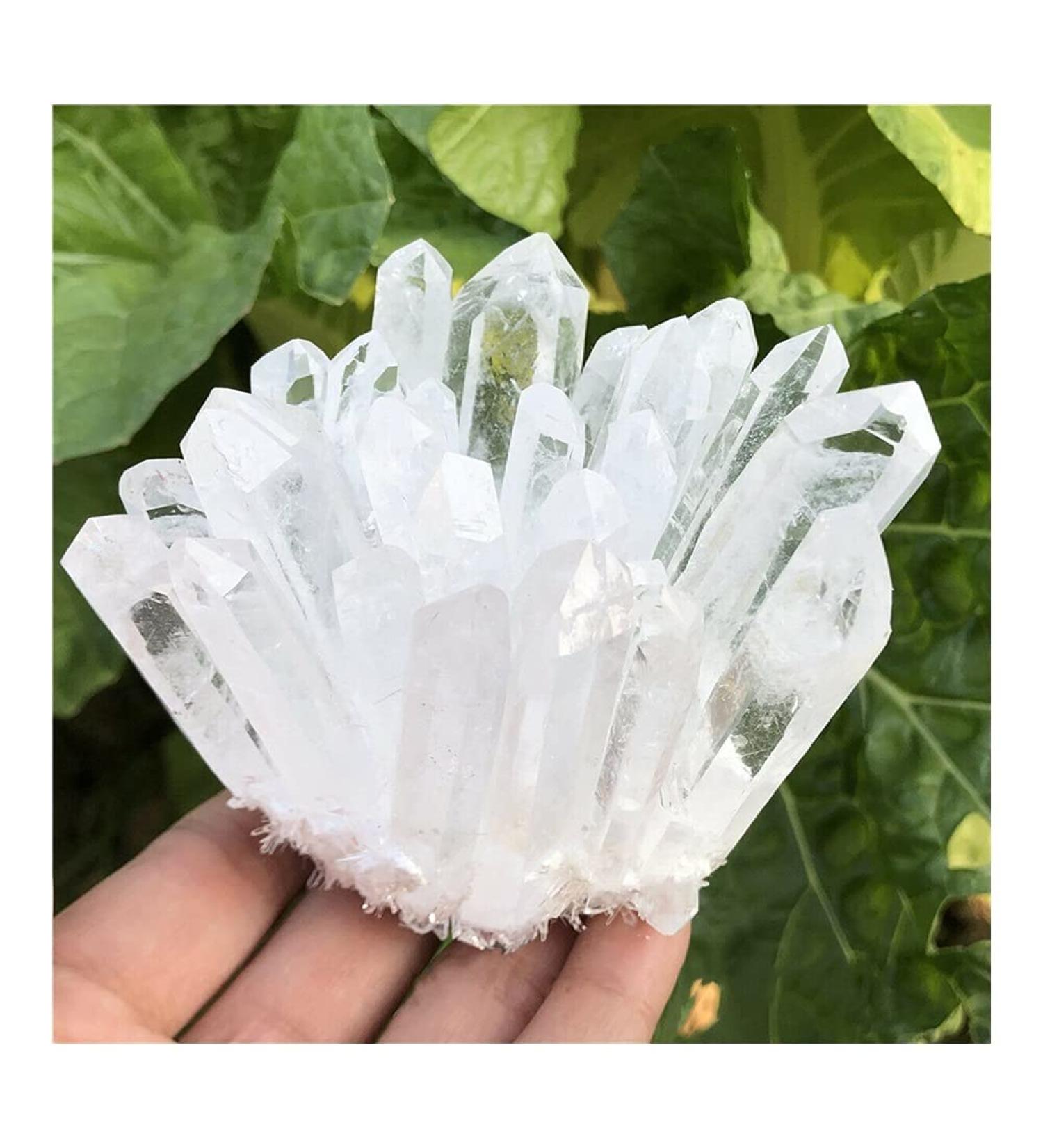 1pc Natural Crystals Clear Quartz Cluster Freeform Reiki Stones Room Home Office Aquarium Decoration Accessories Gemstone Home Collections (Size : 400-450g) - Buy Online on SooperMarket.com