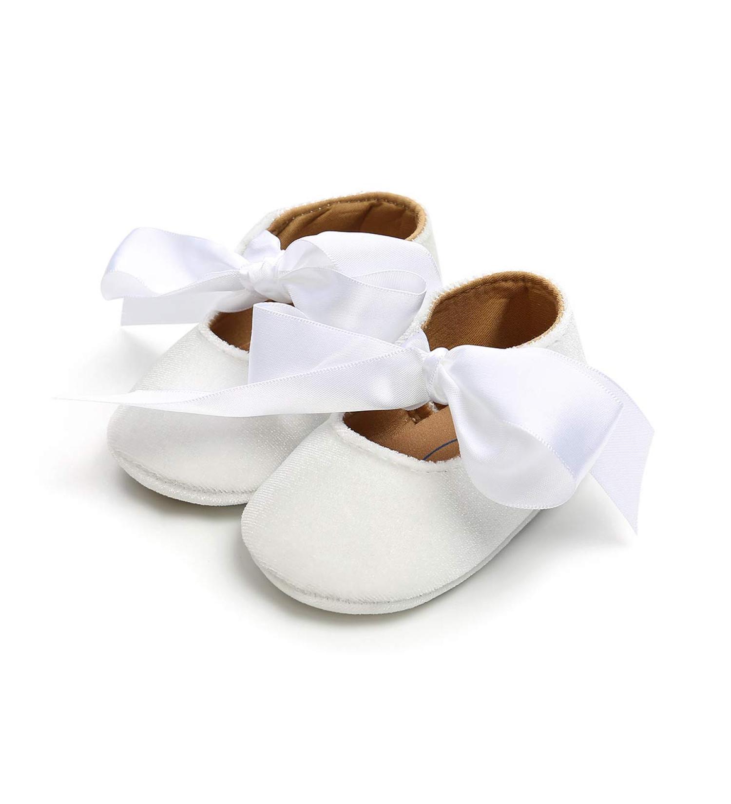RVROVIC Baby Girl Moccasins - Princess Sparkly Soft Sole Shoes for Infant Girls 0-6 Months, White - Buy Online on SooperMarket.com