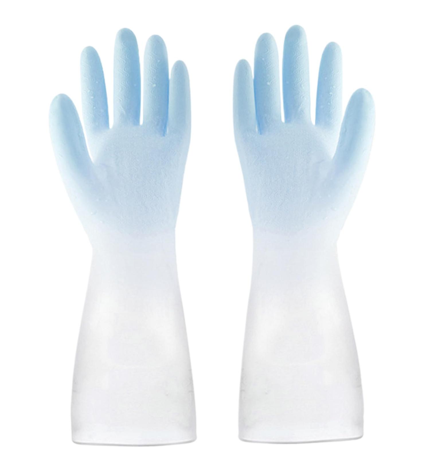 Cleaning Gloves Reusable Dishwashing Gloves Rubber Gloves Anti Slip Household Gloves for Kitchen Bathroom for Palm Width 3.6''-3.9 - Buy Online on SooperMarket.com