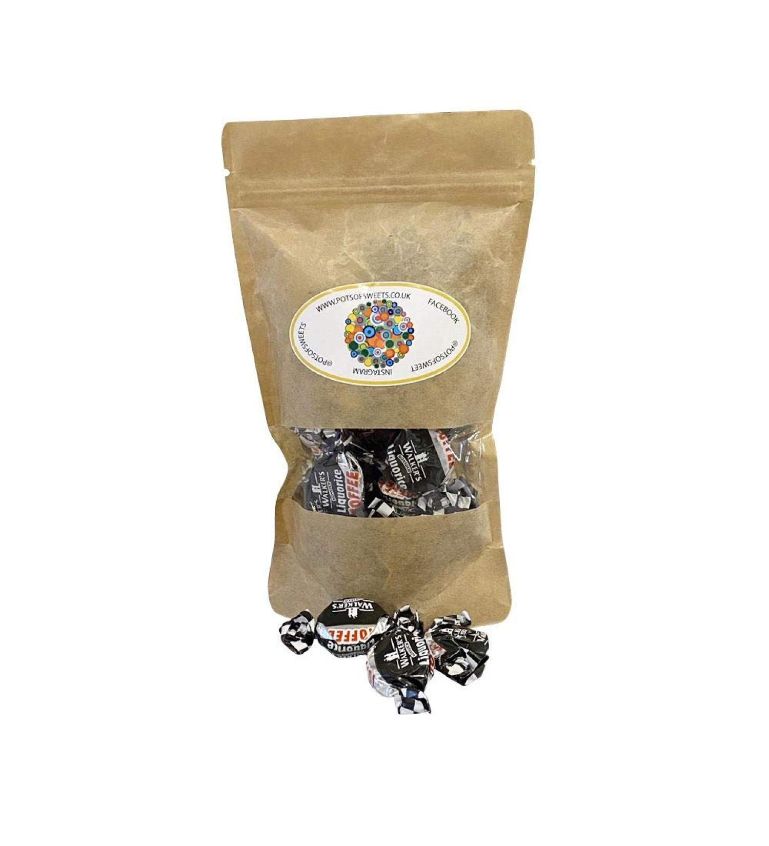 Personalized Customise with Your Own Message or Image 250g Pouch of Walkers Liquorice Toffee