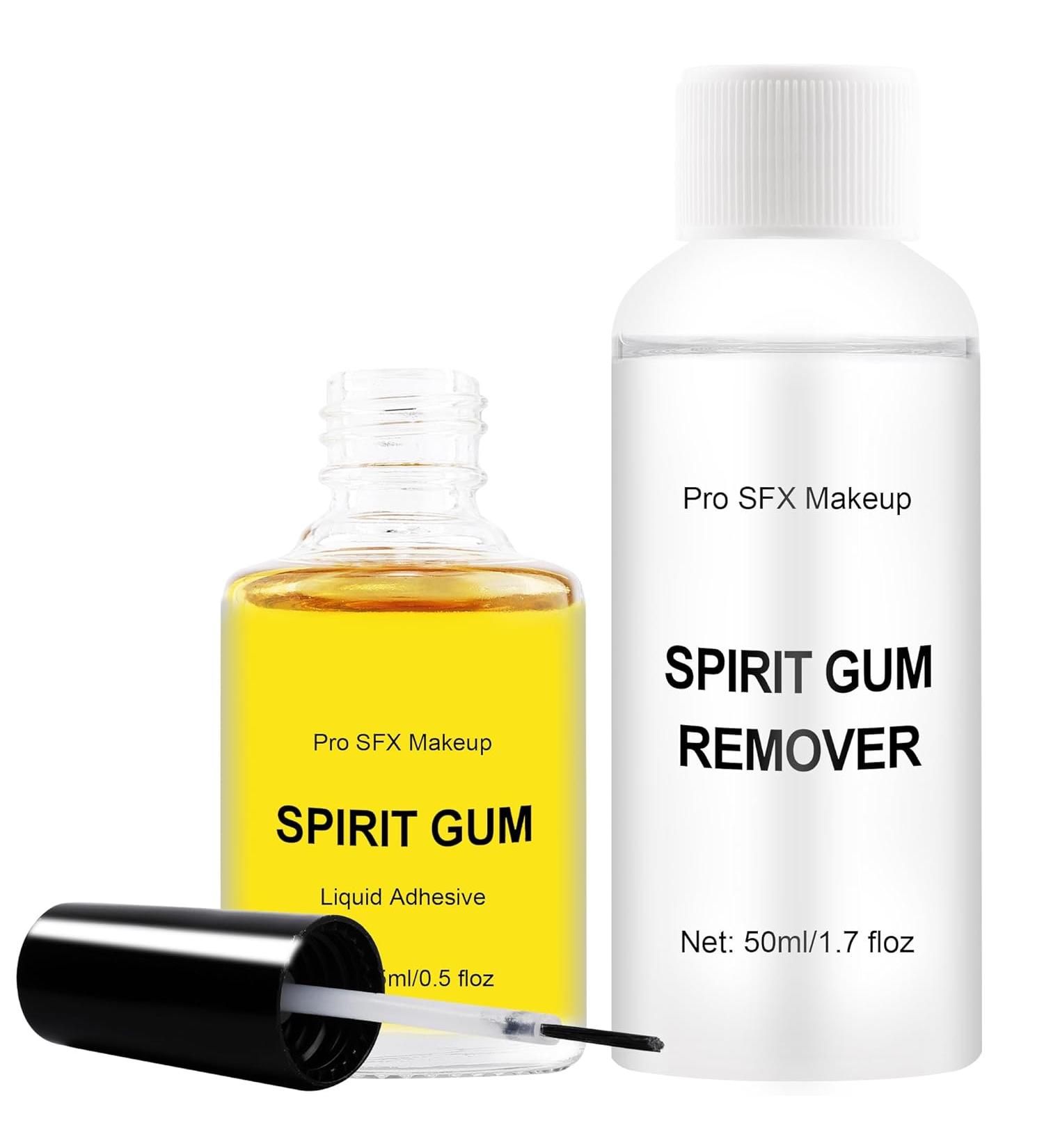 DELISOUL Spirit Gum Adhesive And Remover Combo Kit - Amber - 1.7 Fl Oz. - 0.5 Fl Oz. - Buy Online on SooperMarket.com