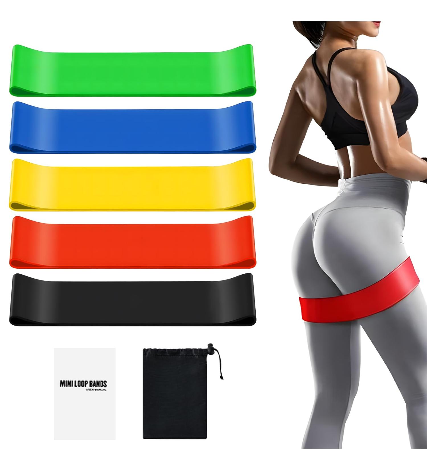 OKSTENCK Resistance Bands Exercise Bands with 5 Different Resistance Levels Resistance Fitness Exercise Band Made of Natural Skin-Friendly Material Comes with Carrying Bag Indoor and Outdoor Home gym. - Buy Online on SooperMarket.com