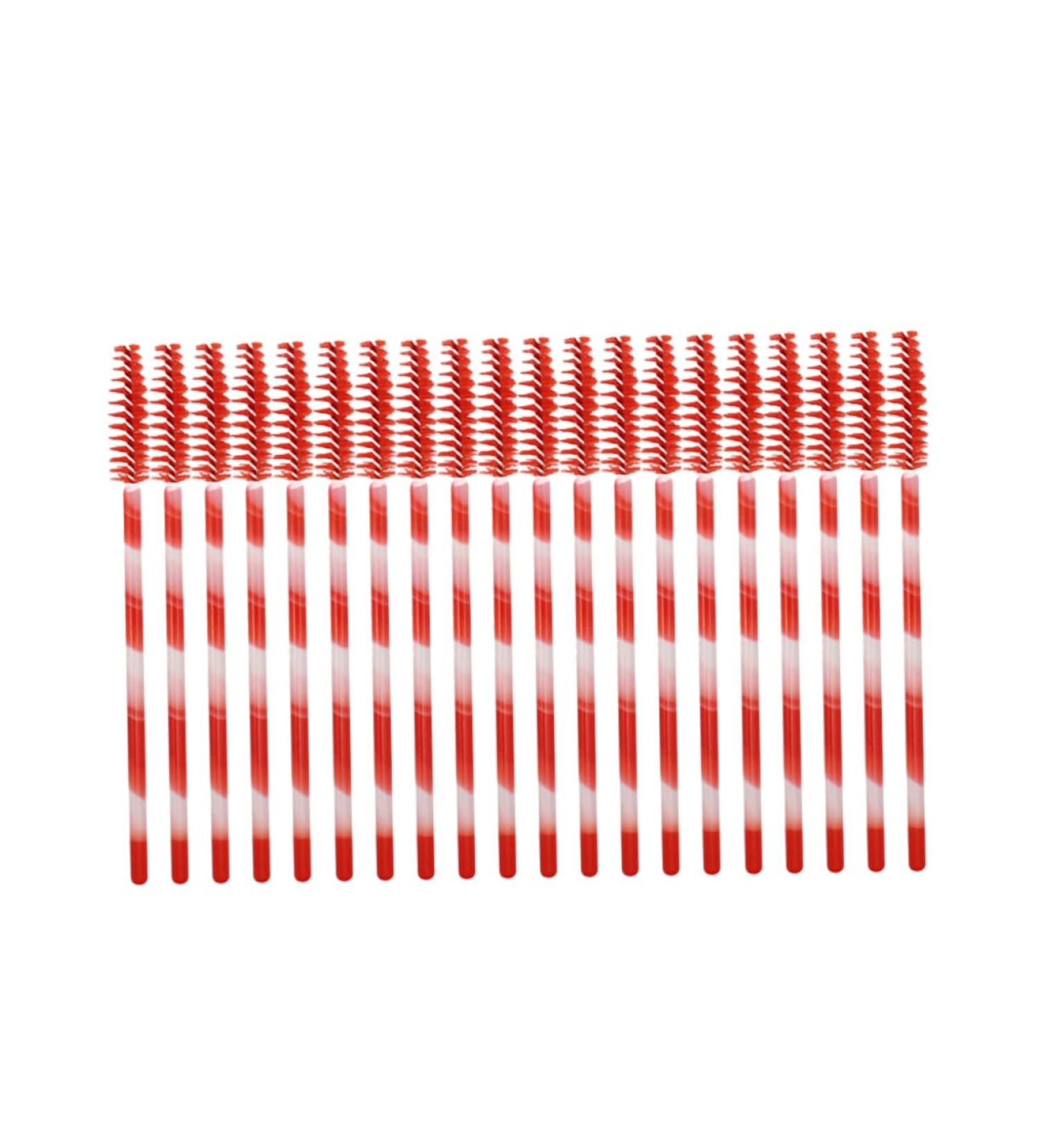 BELLIFFY 100pcs Nylon Eyelash Brush Lash Bonder Lash Lengthening Mascara Eyelash Remover Eyelash Mascara Red Size 1 Red - Buy Online on SooperMarket.com