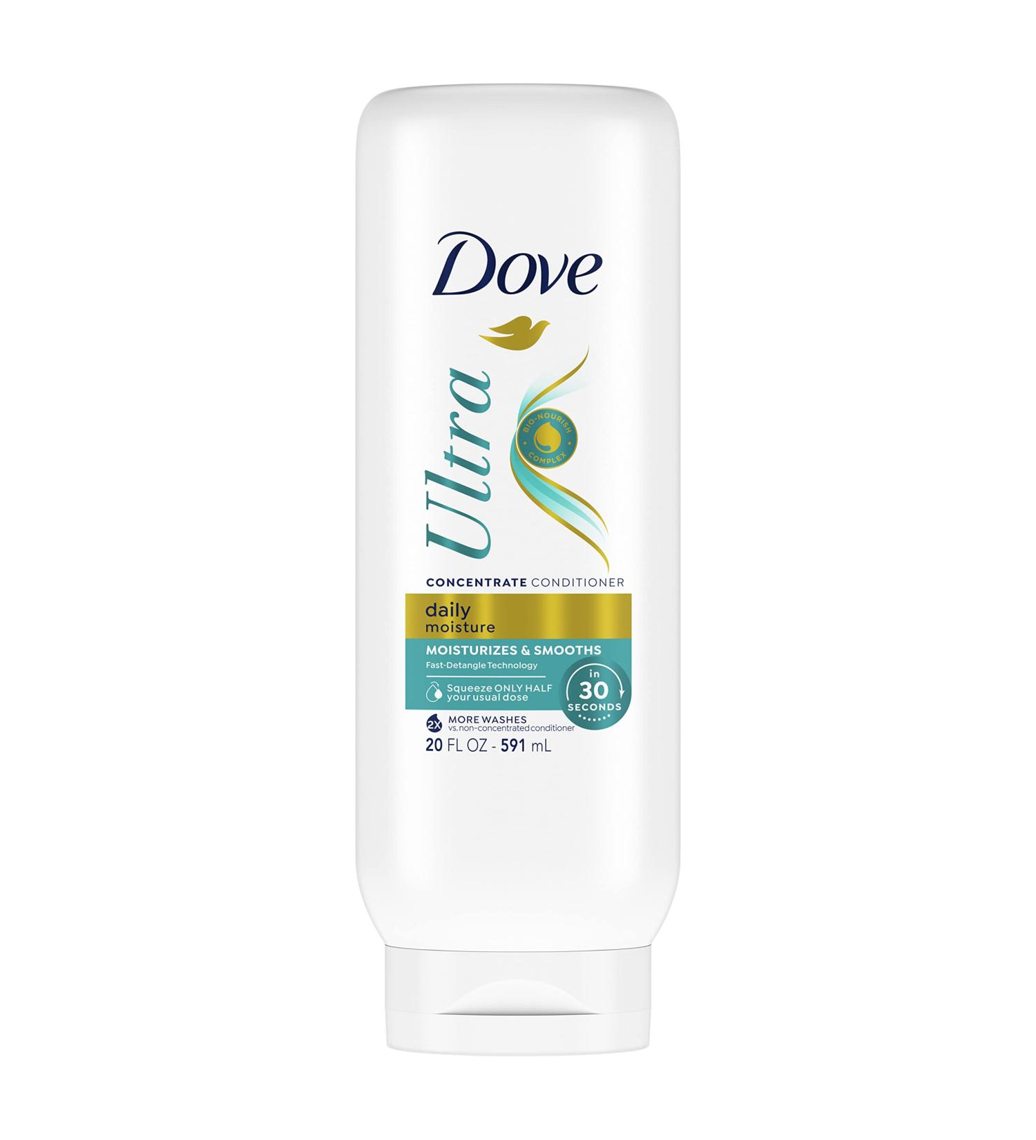 Dove Ultra Daily Moisture Concentrate Conditioner 20 oz - Fast-Detangle, Hydrates Dry Hair, 2X More Washes - Buy Online on SooperMarket.com