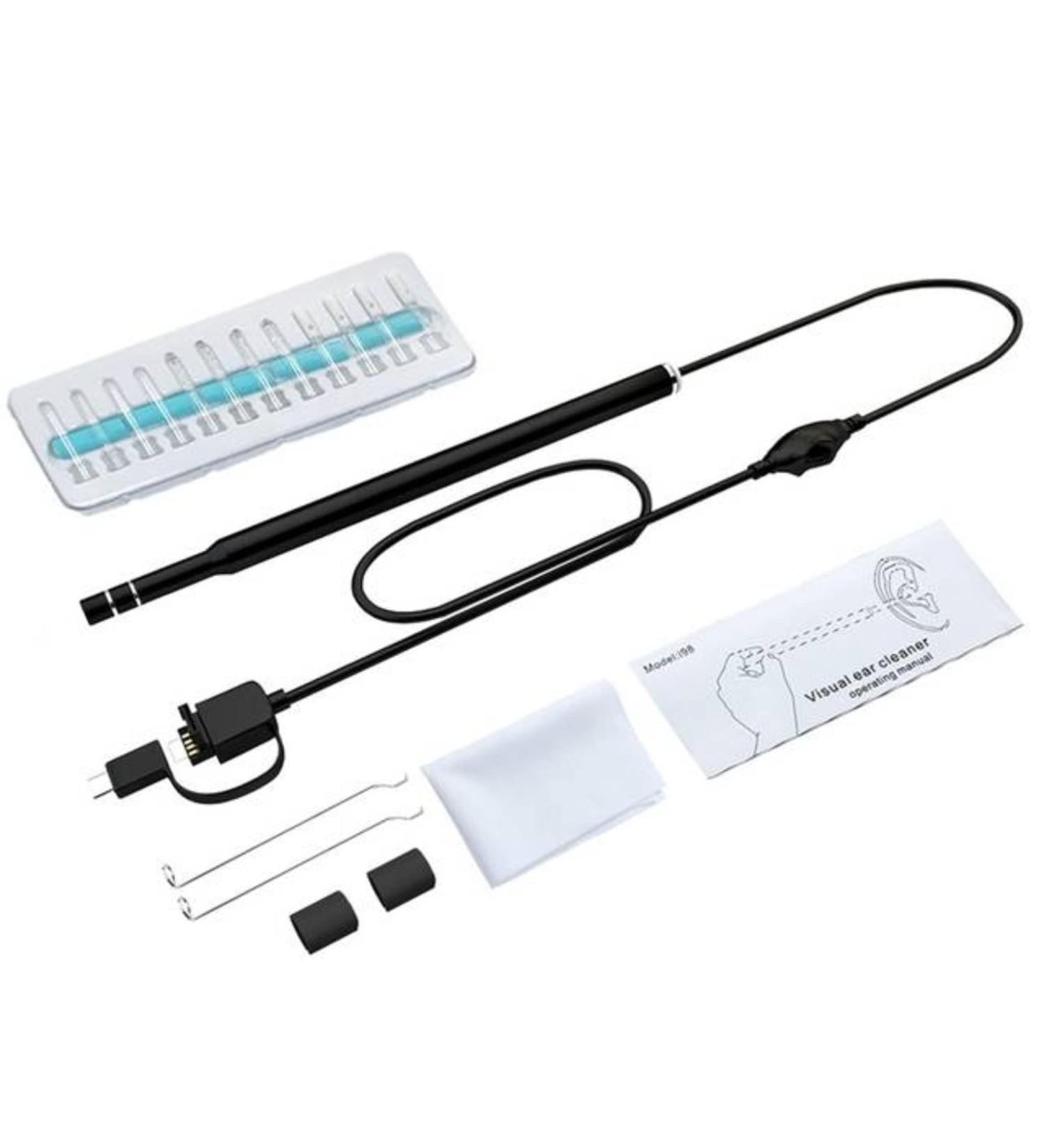 Cleaning Ear Endoscope Camerafor Android U S B C Cell Phone Mini Camerafor Cleaning Ear Cleaner Earpick Medical Clean Your Ears Black Black - Buy Online on SooperMarket.com