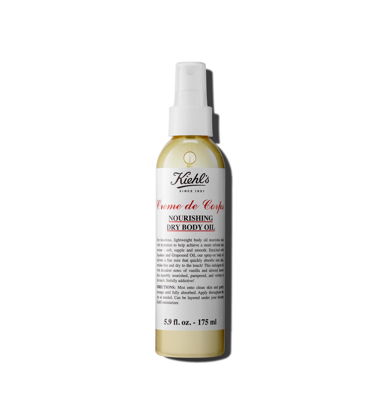 Kiehl's Creme de Corps Nourishing Body Oil - 175 ml Almond | Best International Shipping - Buy Online on SooperMarket.com