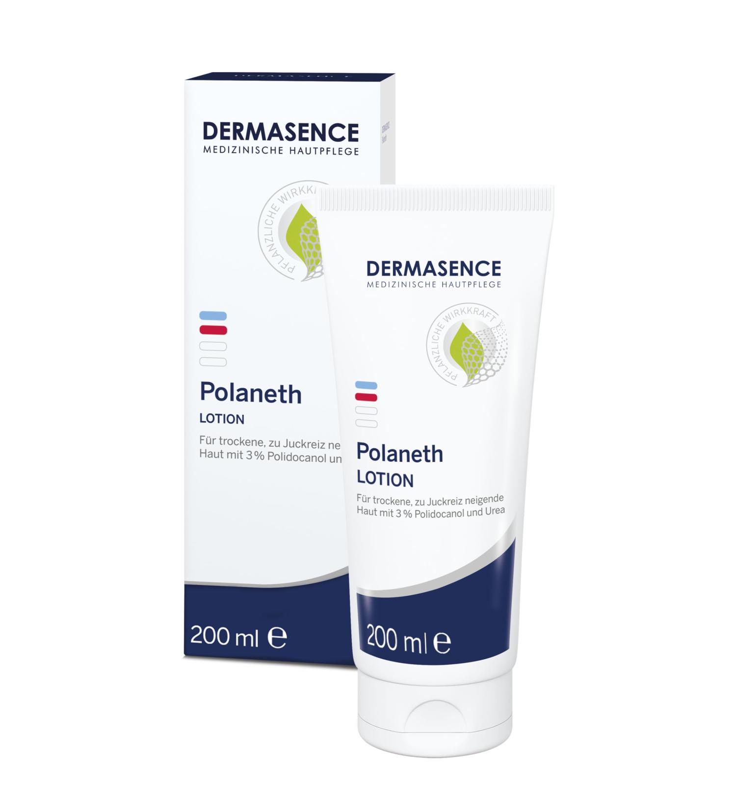 Dermasence Polaneth Lotion 200ml - Nourishing Urea Body Care for Dry Itchy Skin - Instant & Long-Lasting Relief - Buy Online on SooperMarket.com