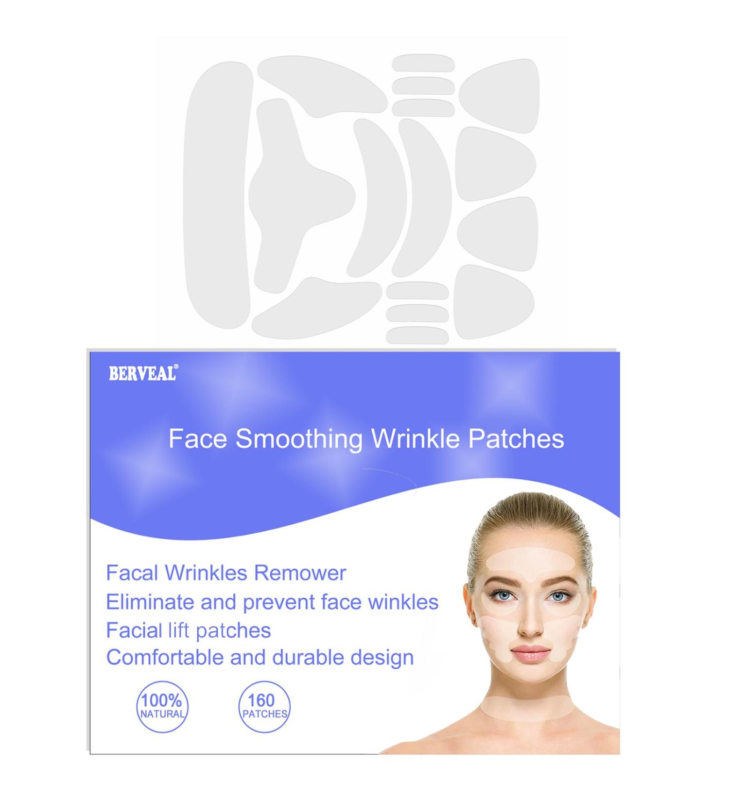 Face Wrinkle Patches - 160 Anti-Wrinkle Patches for Eyes Mouth & Forehead | Overnight Smooth Skin Solution - Buy Online on SooperMarket.com