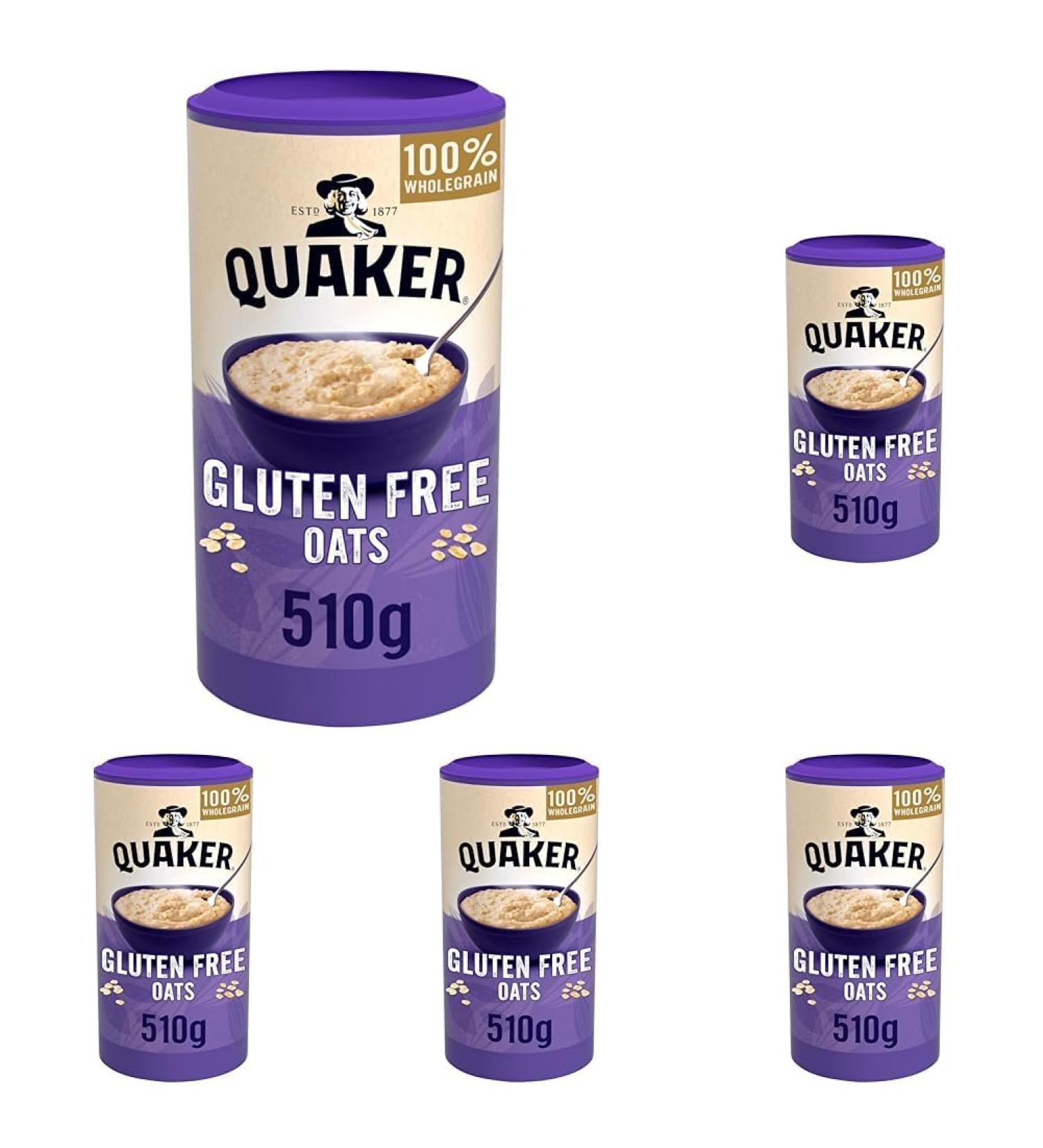 Quaker Gluten Free Original Porridge Oats 510 g (Pack of 5) - Buy Online on SooperMarket.com