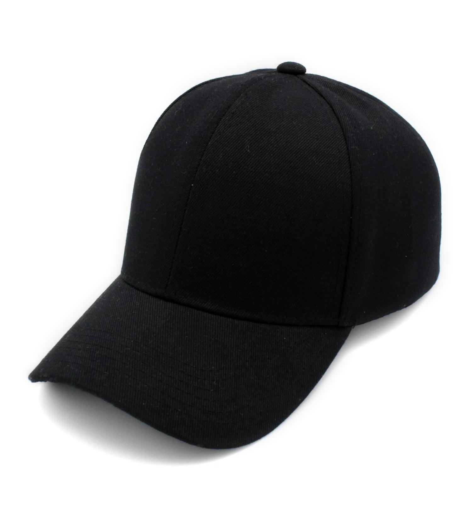 Top Level Classic Adjustable Plain Black Baseball Cap for Men and Women - Buy Online on SooperMarket.com