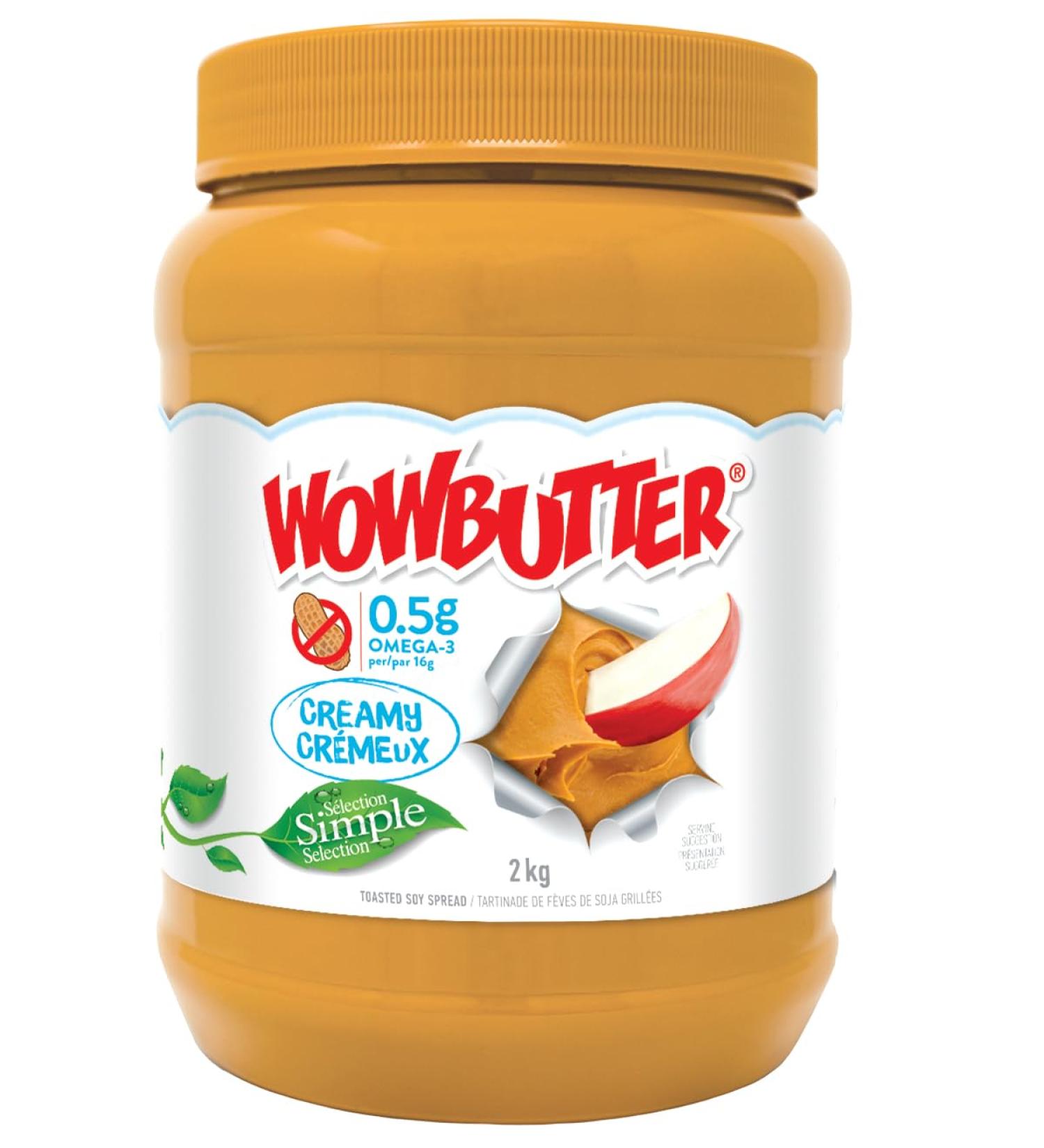 WOWBUTTER - (Safe-For-School) - Tastes Just Like Peanut Butter! - Creamy - 2 x 2kg - Buy Online on SooperMarket.com