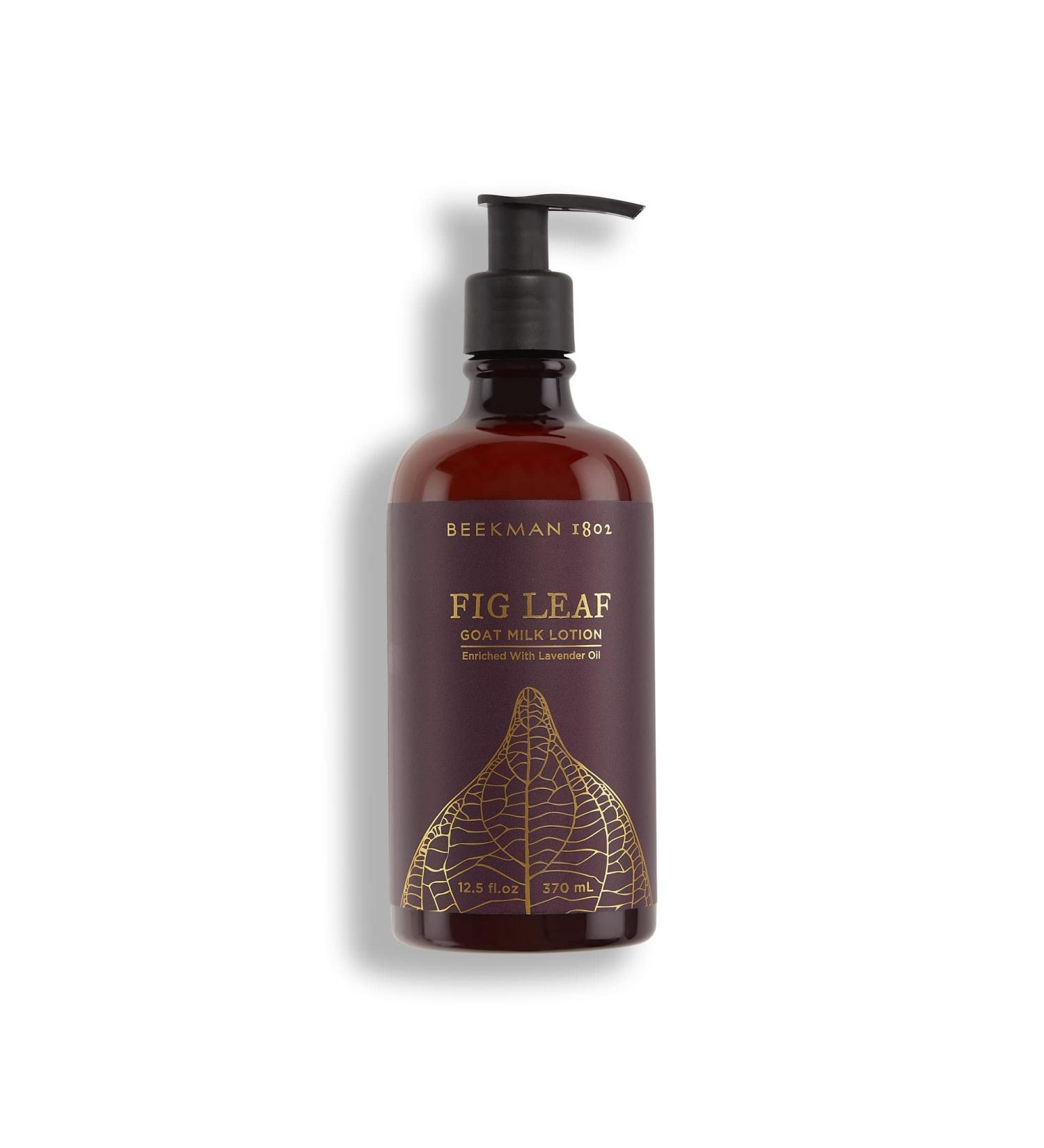 Beekman 1802 Goat Milk Lotion 12.5 oz - Hydrating & Exfoliating Body Lotion for Sensitive Skin - Cruelty Free Fig Leaf - Buy Online on SooperMarket.com