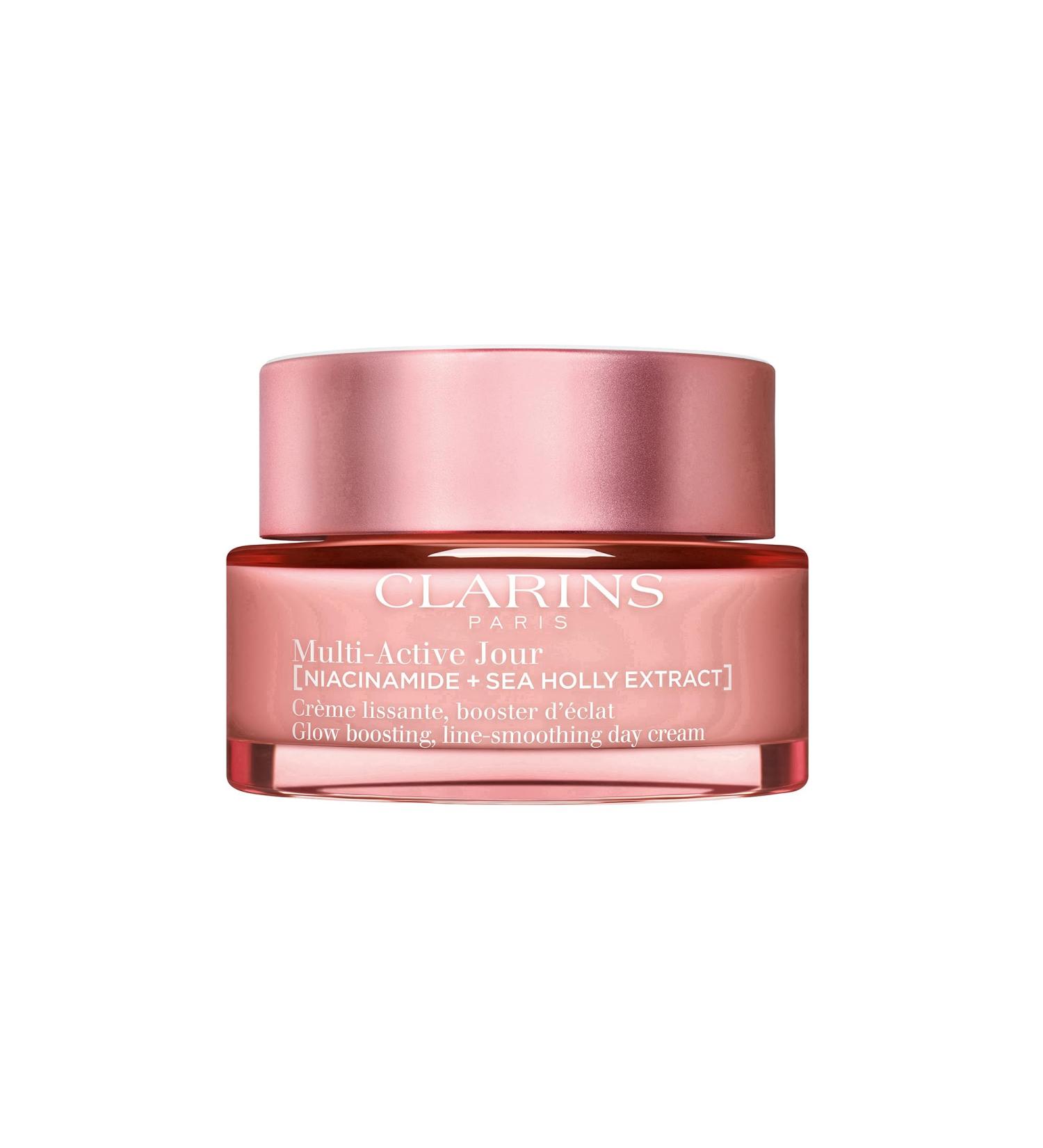Clarins NEW Multi-Active Day Moisturizer with Niacinamide - Smooth Fine Lines Tighten Pores Even Tone & Texture Boost Glow - All Skin Types 1.7 oz - Buy Online on SooperMarket.com