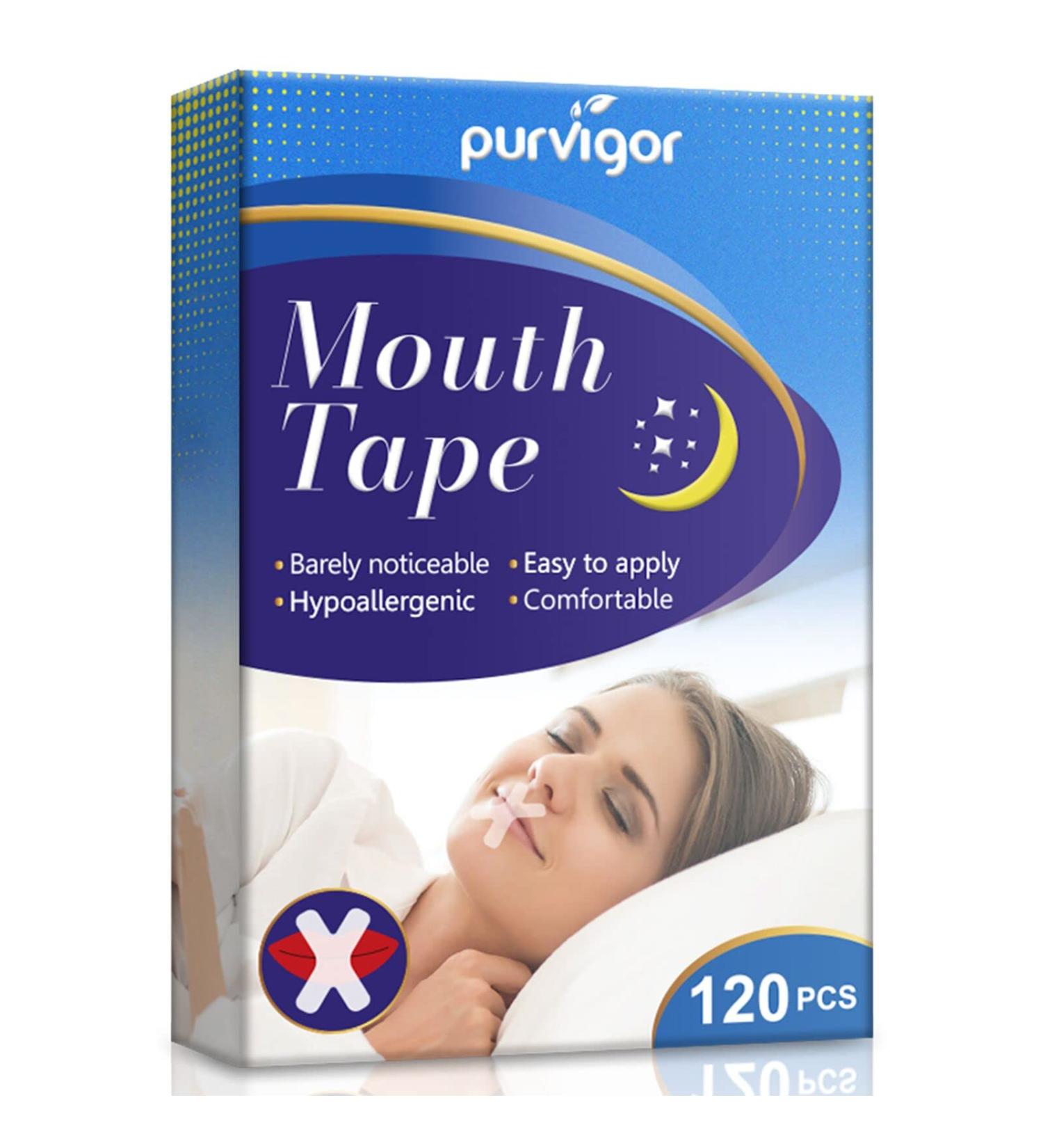 120 Pcs Advanced Gentle Mouth Tape for Nose Breathing | Stop Snoring and Mouth Breathing During Sleep - Buy Online on SooperMarket.com