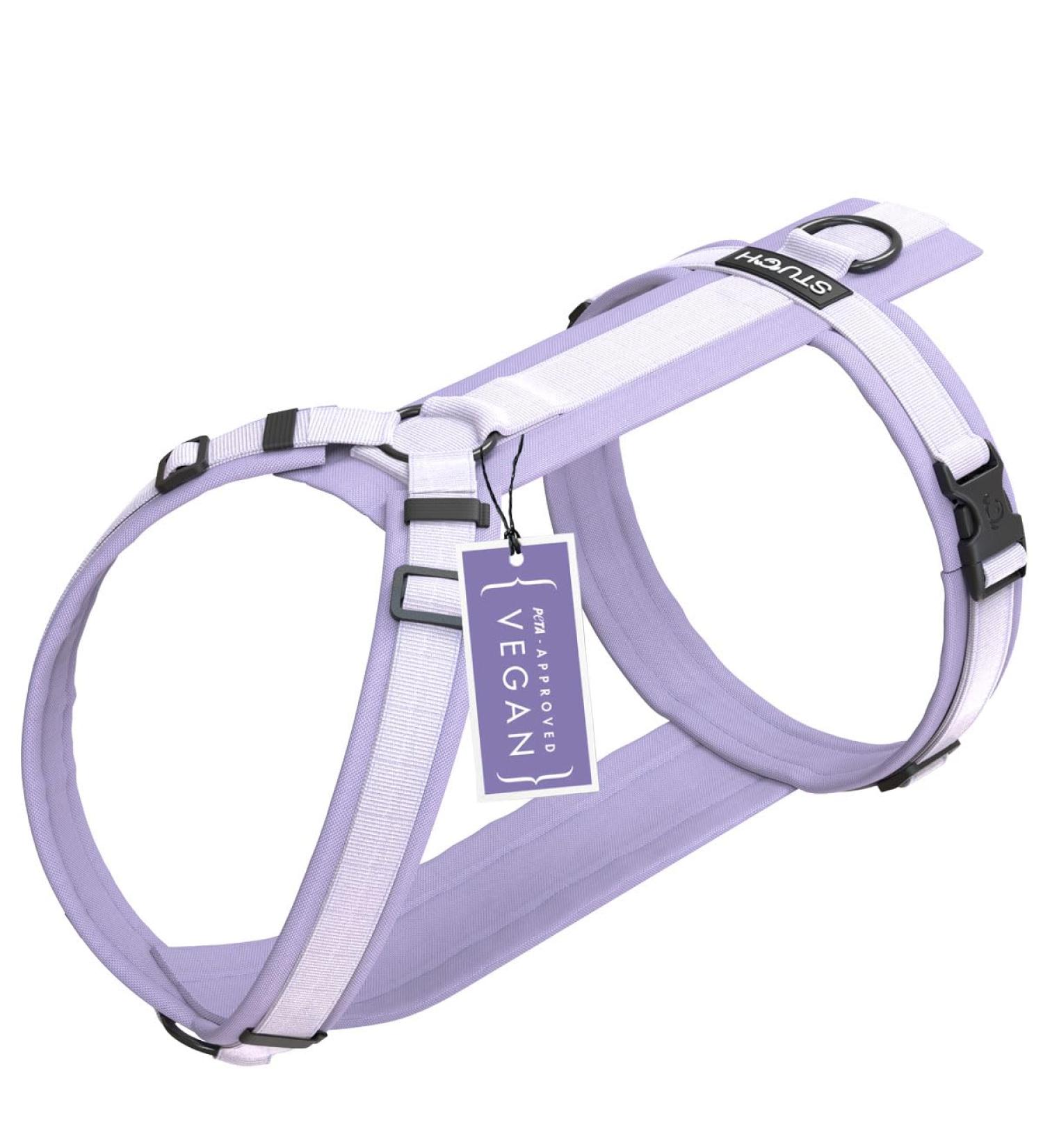 STUCH Adjustable Nylon Dog Harness - Padded for Small Medium & Large Dogs - Lilac XXS - Comfortable & Durable - Buy Online on SooperMarket.com