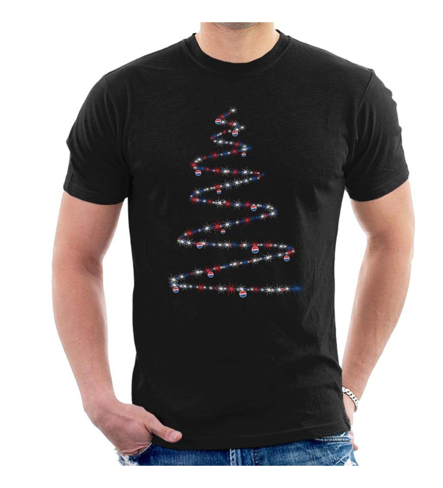 All+Every Pepsi Christmas Sparkle Tree Men's T-Shirt XXL Black - Buy Online on SooperMarket.com