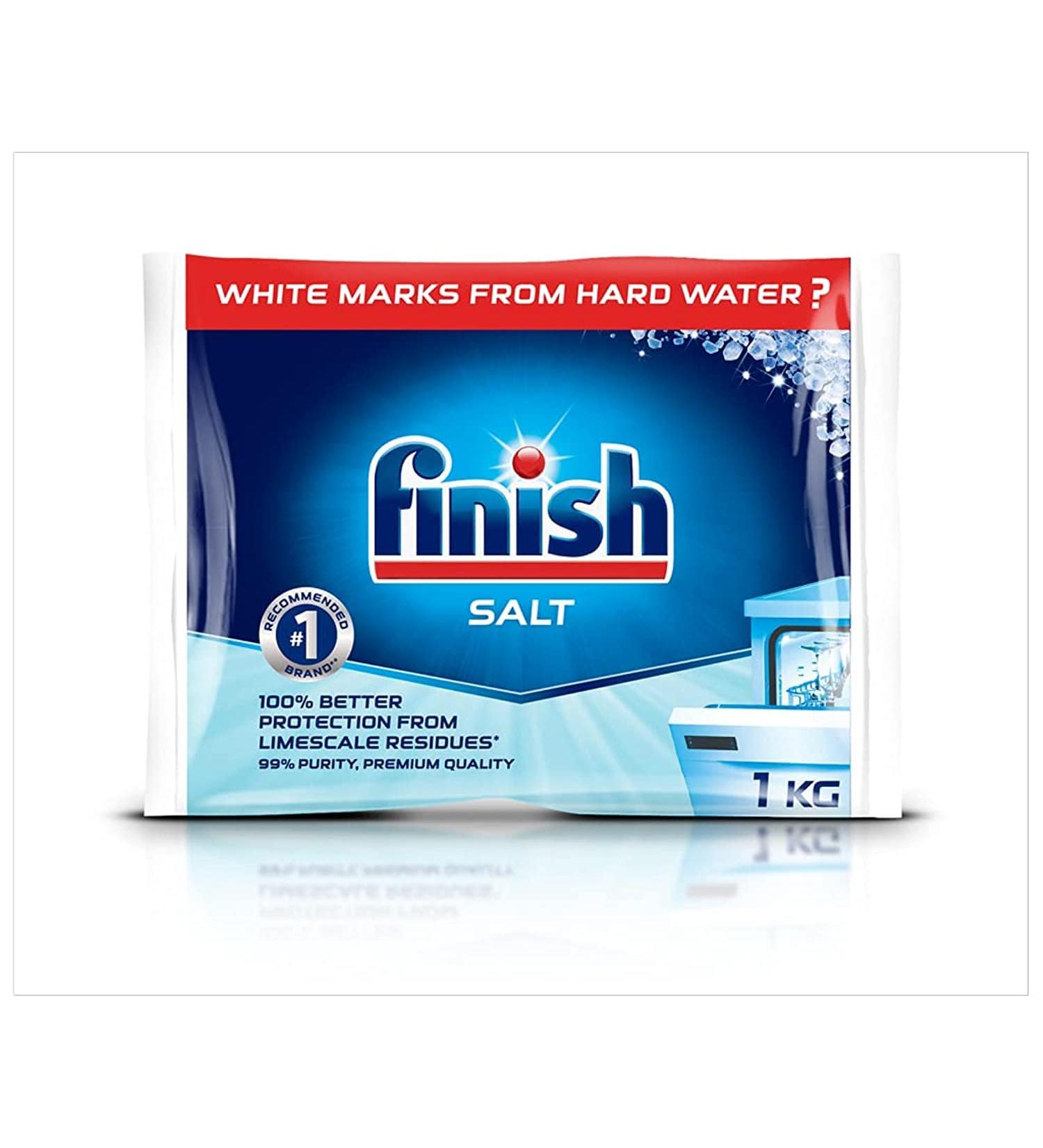 Finish 1kg Dishwasher Salt for Dishwashers & Water Softeners - Unscented 1kg Pack - Buy Online on SooperMarket.com