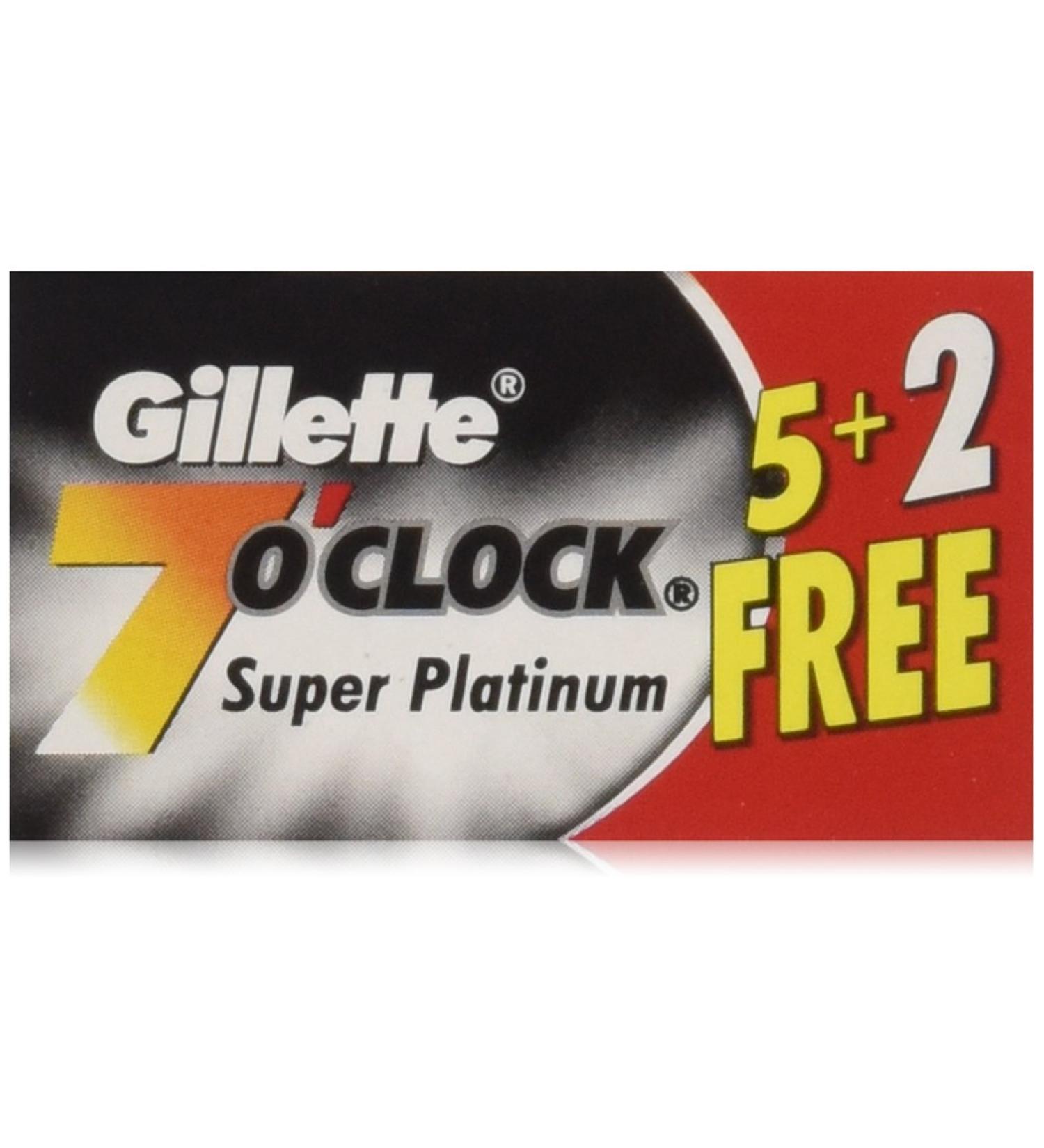 84 7 O'clock Super Platinum Double Edge Safety Razor Blades - AKA 7'Oclock Black - Buy Online on SooperMarket.com