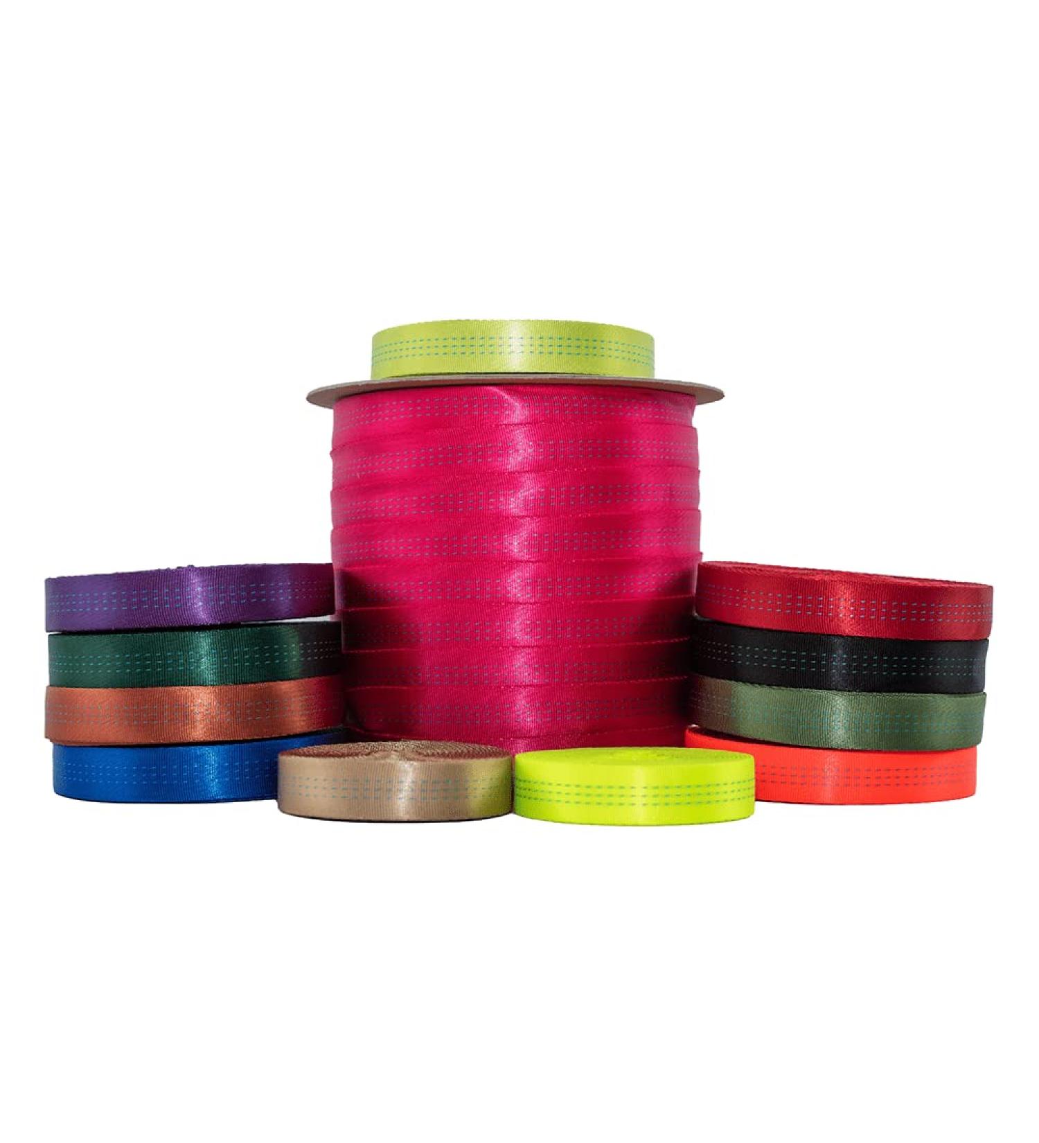 BlueWater 1 Tubular Climbing Webbing - Orange Nylon - Heavy Duty Strap for Climbing Gear - 1 x 5 Yards - Buy Online on SooperMarket.com