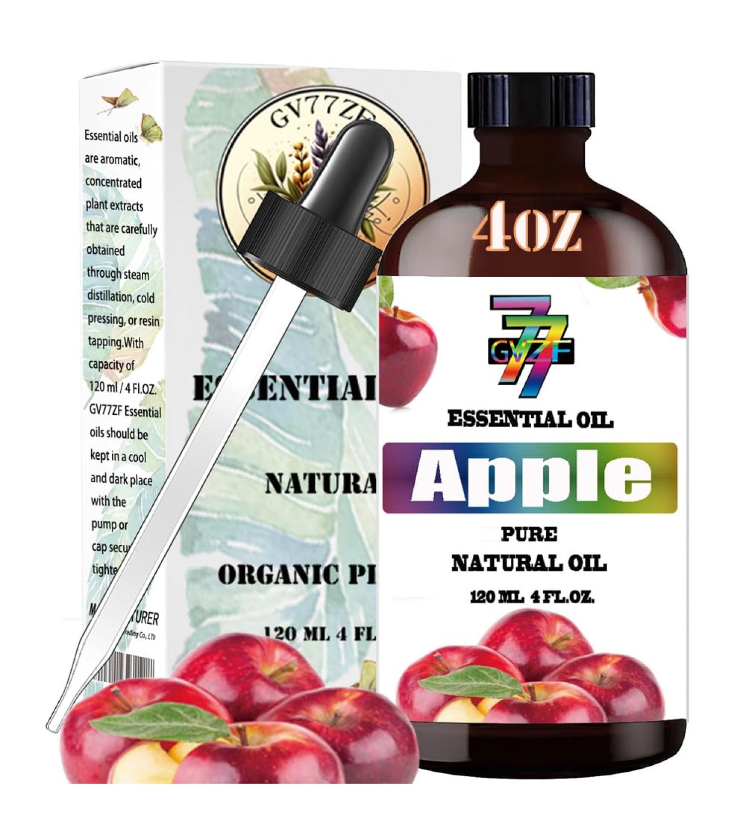 Apple Fresh Essential Oil (4 oz/120 ml) - Apple Fresh oils used in diffusers humidifiers home baths cleaning products yoga DIY soaps and DIY scented candles - Buy Online on SooperMarket.com