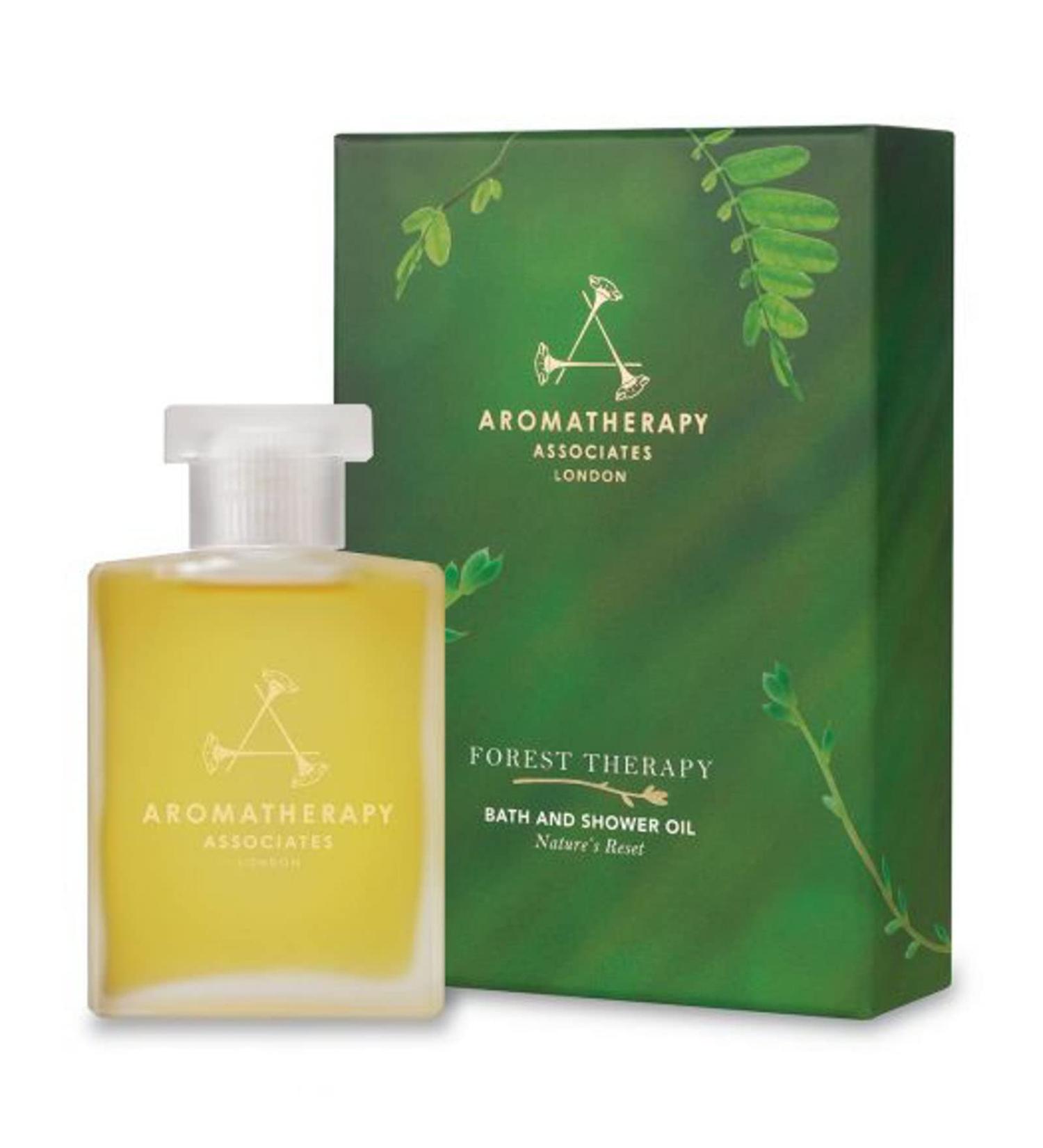 Aromatherapy Associates Forest Therapy Bath and Shower Oil 55 ml. Inspired by the Japanese art of Forest Bathing. Nature s most caring ingredients of Pink Pepper Cypress & Ho Wood essential oils. Cypress Pink Pepper 55 ml (Pack of 1) - Buy Online on SooperMarket.com