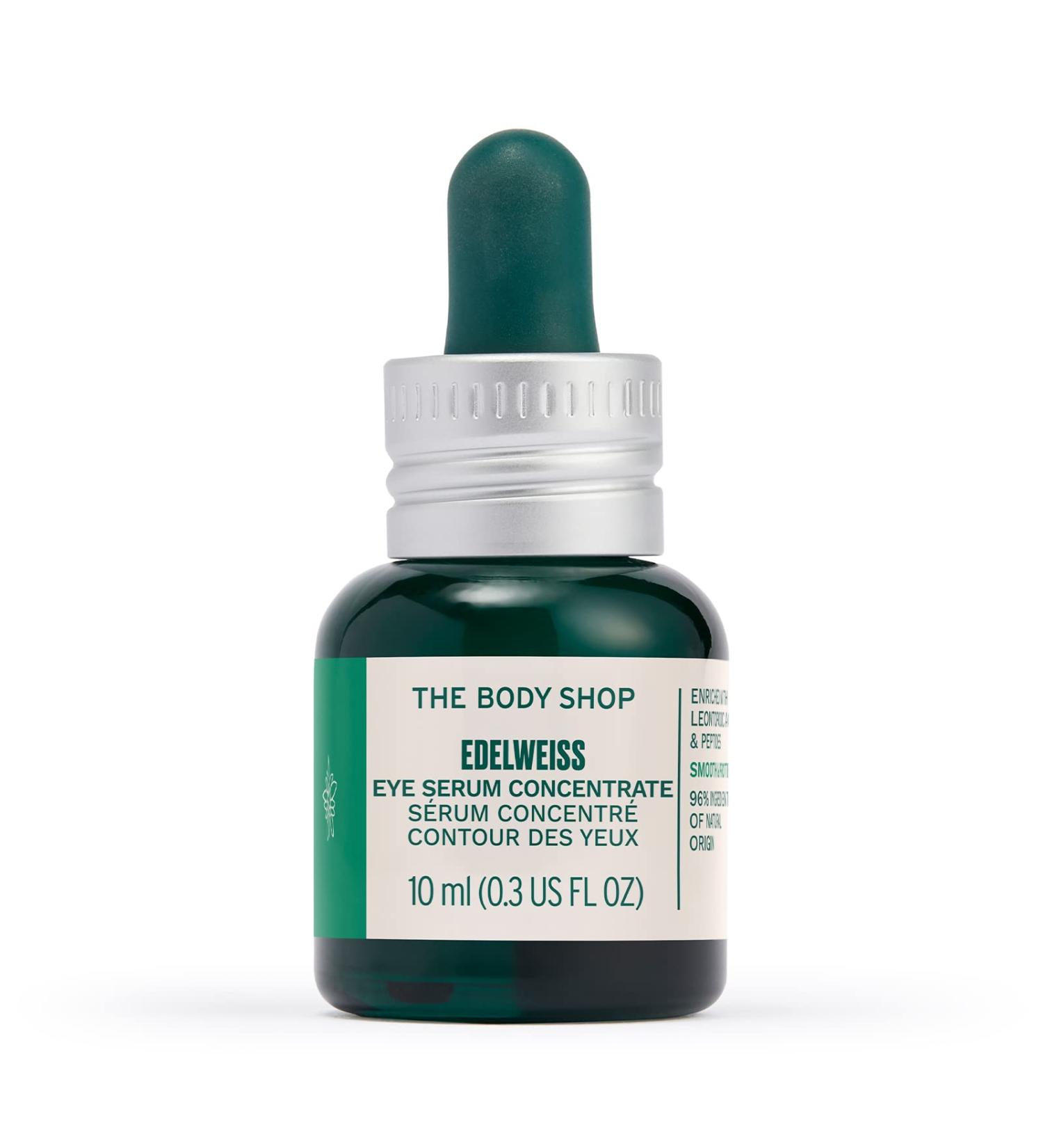 The Body Shop Edelweiss Eye Concentrate 10ml | Vegan Formula | Smoothes Under Eye Area - Buy Online on SooperMarket.com