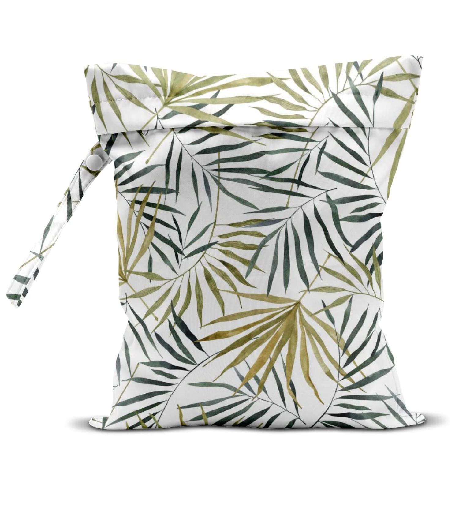 Waterproof Wet Dry Bag for Swimsuit Travel Beach Pool - Reusable Spring Leaves Design - Buy Online on SooperMarket.com