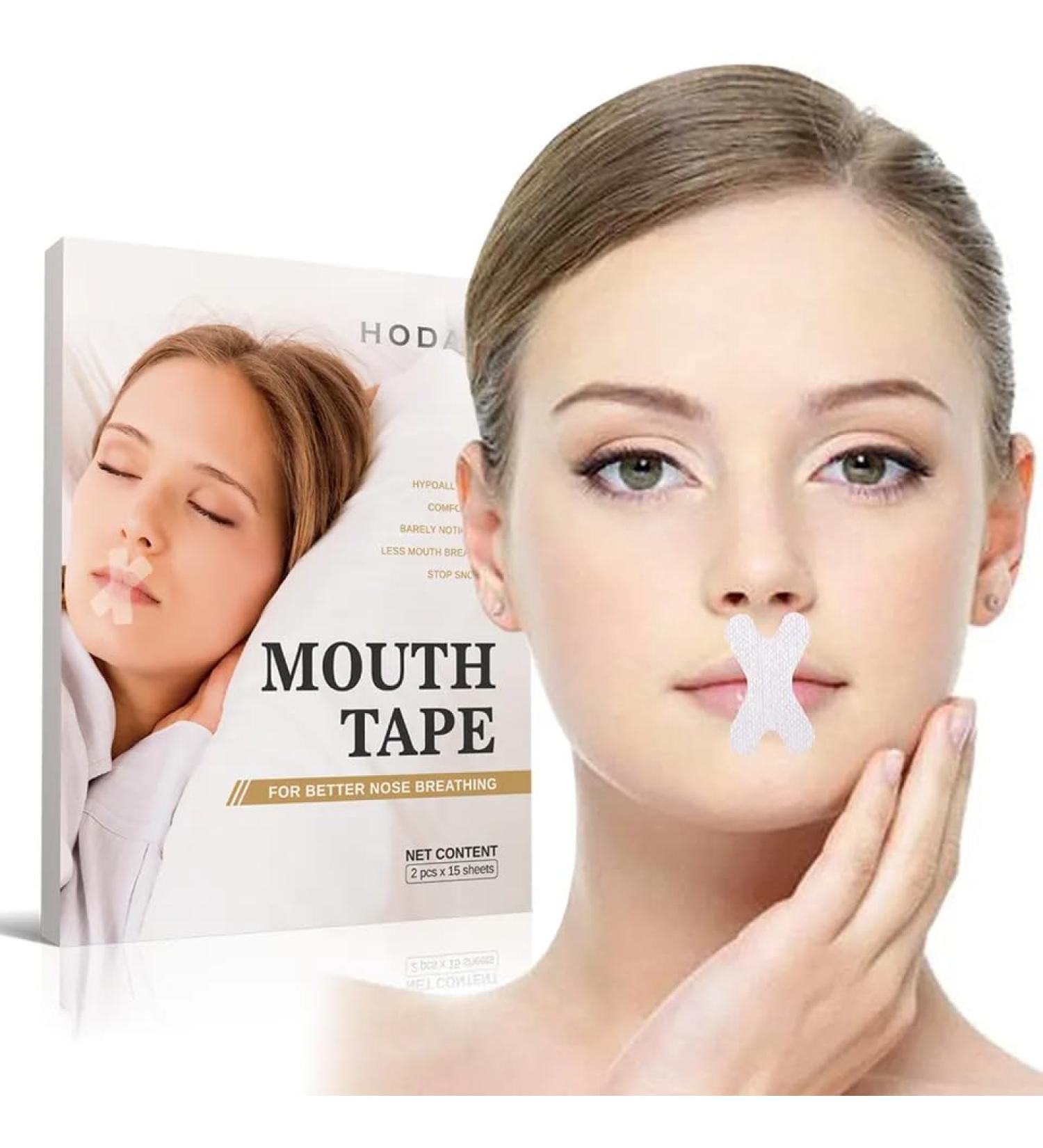 Anti-Snoring Mouth Tape for Sleep Apnea Relief - Odor-Free Lip Contact Adhesive - Buy Online on SooperMarket.com