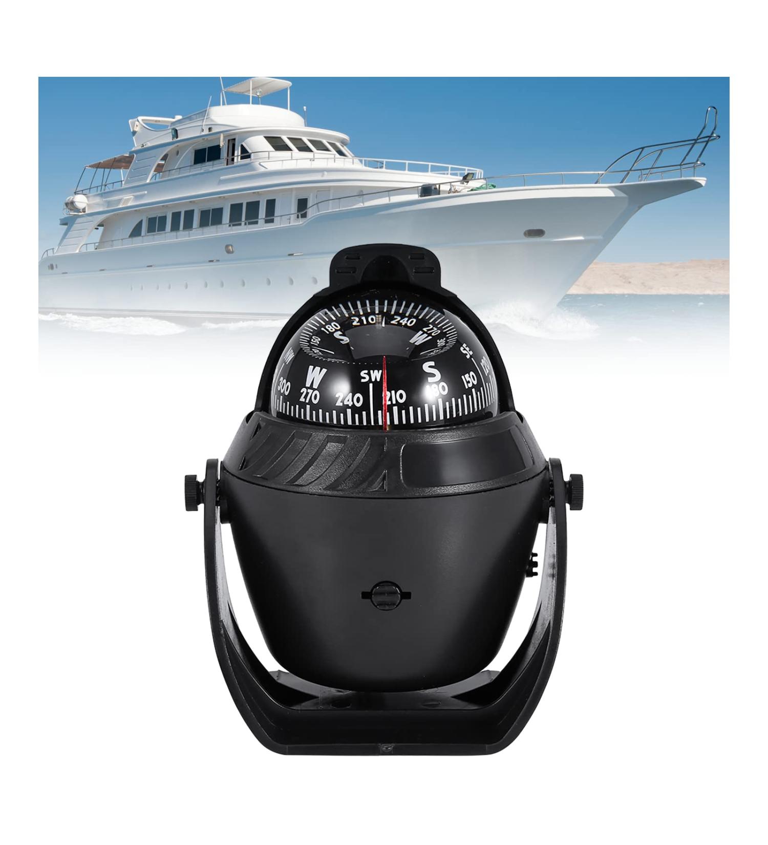 Gugxiom Electronic Digital Boat Compass with Led Light - Ideal for Car, Watercraft, Boat, Caravan - Perfect for Outdoor Activities - Buy Online on SooperMarket.com