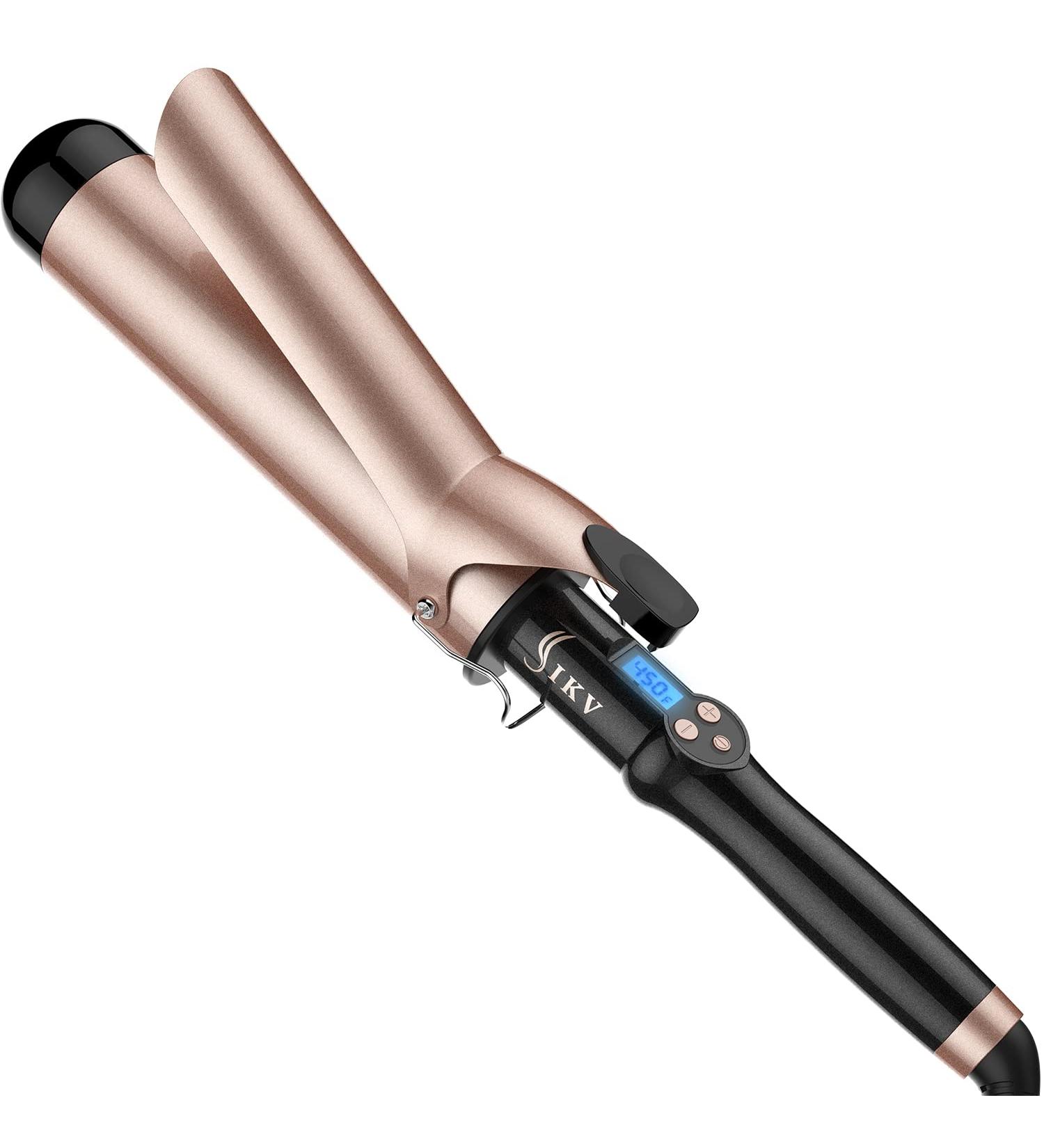 2 Inch Extra Long Barrel Curling Iron - Large Barrel Curling Wand for Long Hair - Ceramic Tourmaline - Dual Voltage - Buy Online on SooperMarket.com