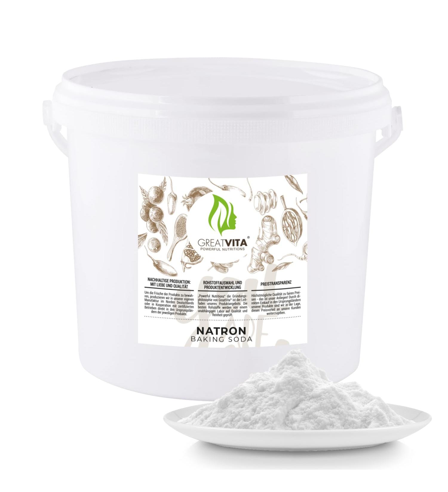 Premium Quality Soda Powder 5000g - Ecological Sodium Carbonate E 500II | High Purity Baking Powder | Greatvita - Buy Online on SooperMarket.com