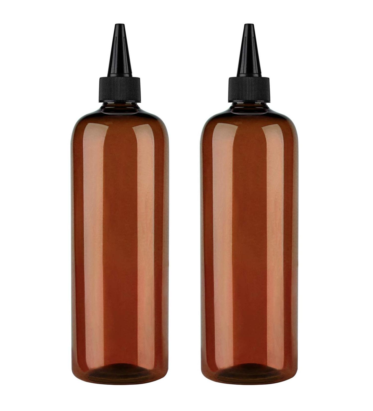 Sdoot Bernstein Squeezing Bottle for Hair Color - 2 Pack 473ml Applicator with Rotating Lock Ideal for Hair & Pet Use Brown Black Cap - Buy Online on SooperMarket.com