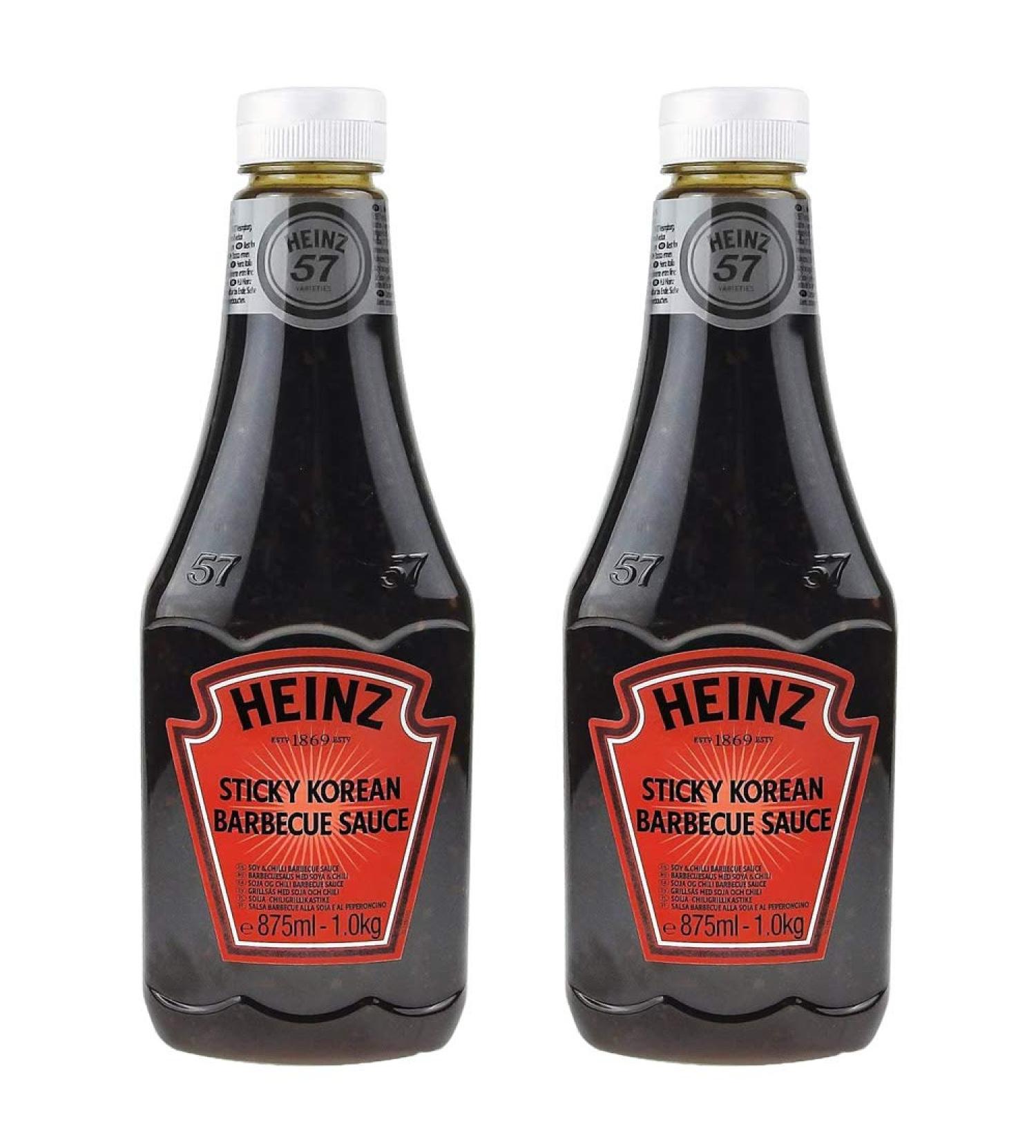 2 x 875ml Sticky Korean Barbecue Sauce Meat Grill BBQ Seasoning Marinade