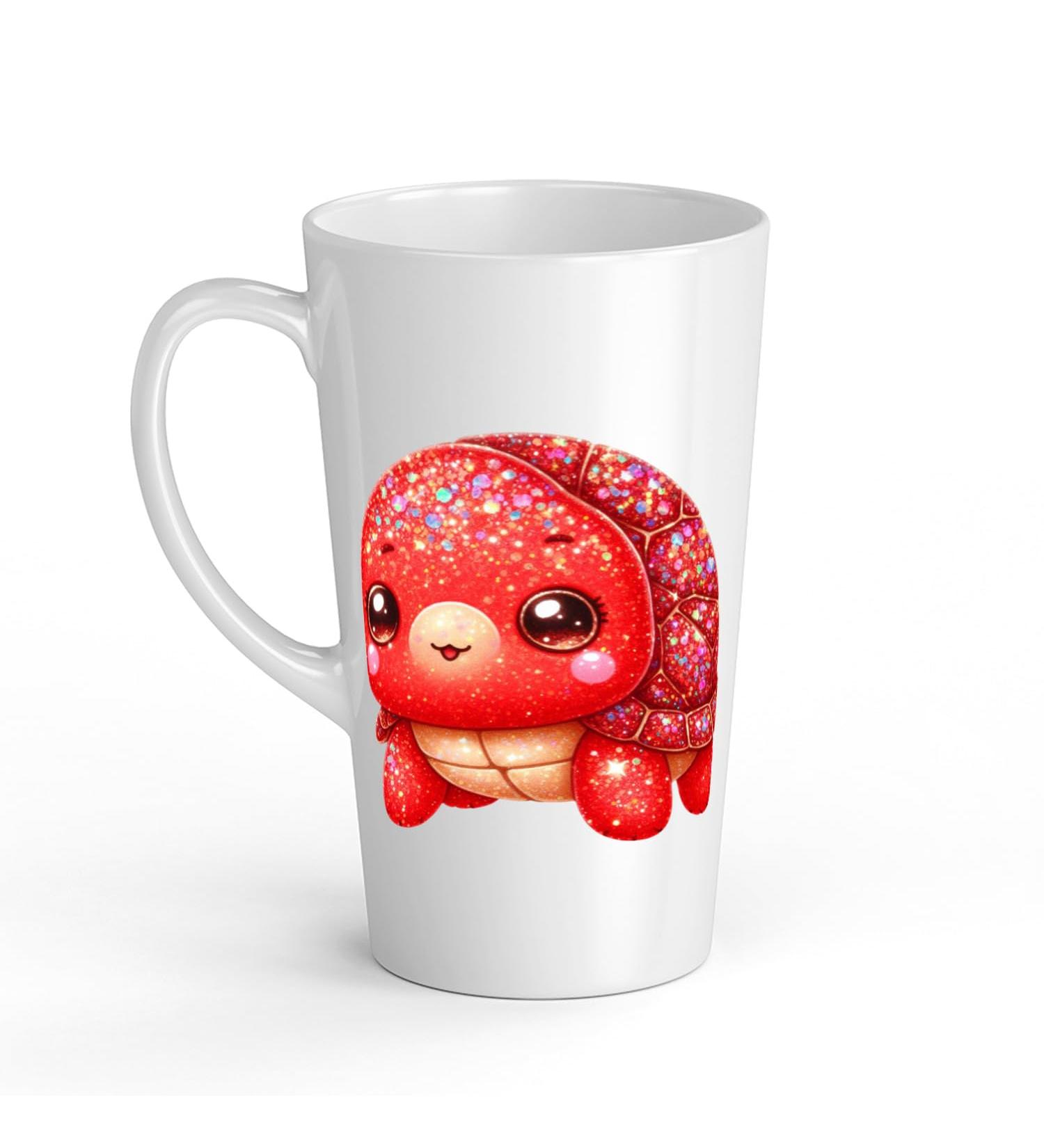 White Ceramic Baby Turtle Mug - Large 483 ml Perfect for Hot Chocolate or Milk Fun and Easy to Use