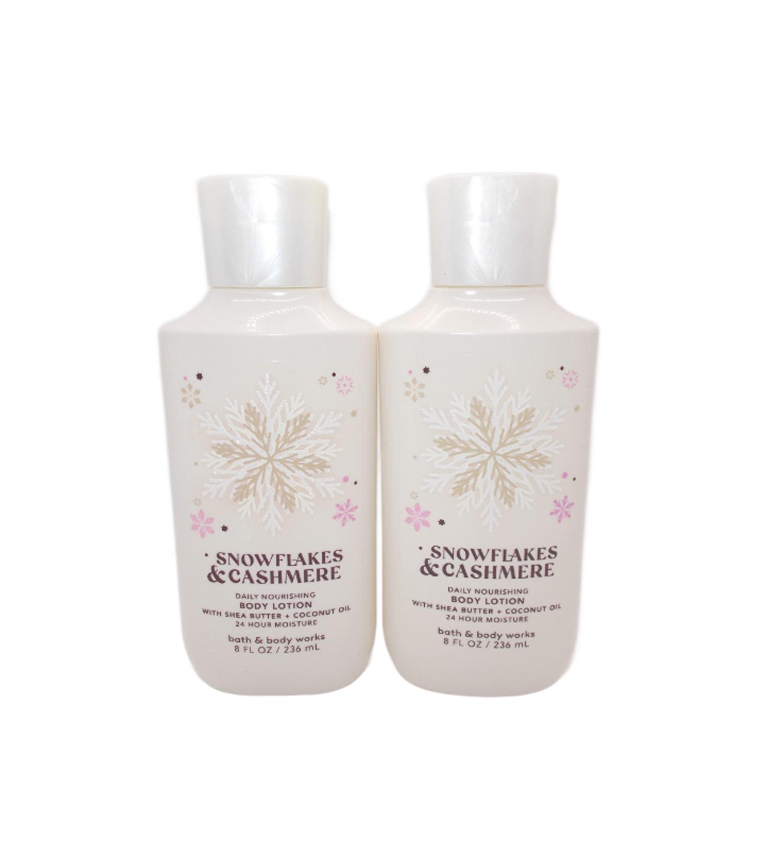 Bath & Body Works Snowflakes & Cashmere Super Smooth Body Lotion Gift Set for Women - 8 Oz (2 Pack) - Buy Online on SooperMarket.com