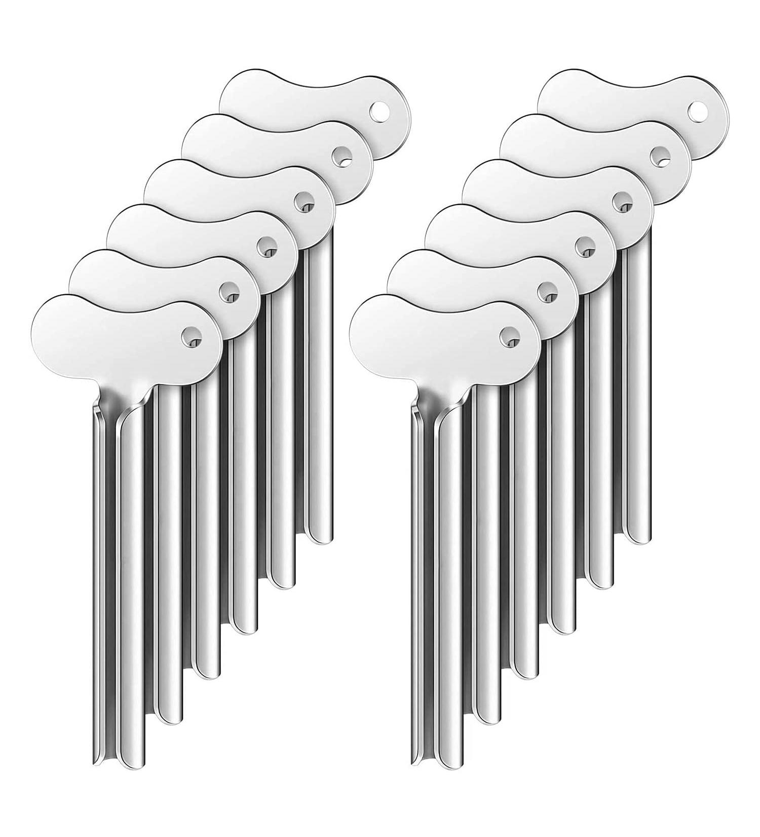 Facesunny 12 Metal Tube Squeezer Toothpaste Squeezer Metal Tube Roller Paint Squeeze Gadget - Buy Online on SooperMarket.com