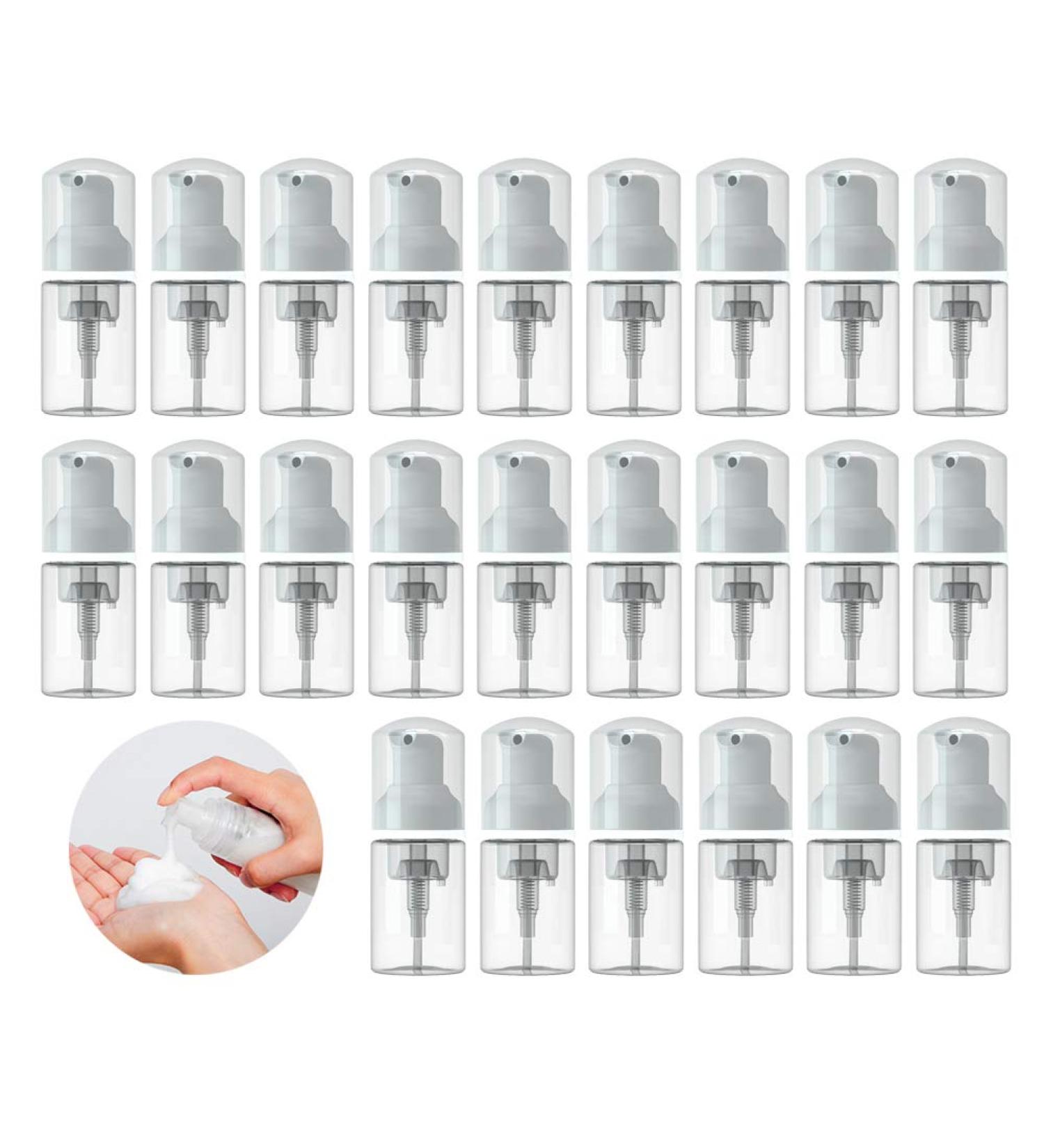 24 Pcs 1oz Travel Size Foam Pump Bottles for Hand Sanitizer & Soap - Refillable & Portable - 24 Pack - Buy Online on SooperMarket.com