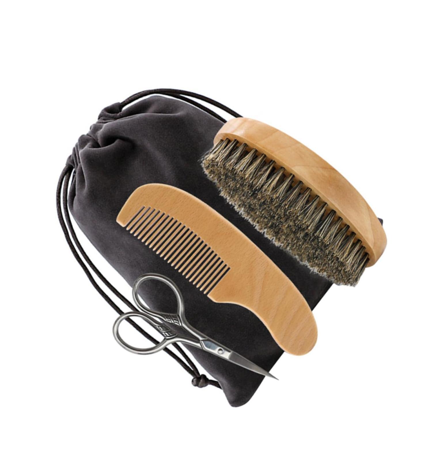 NOLITOY Men's Beard Care Kit - 3 Sets with Conditioner Oil Razor & Accessories for Ultimate Grooming - Buy Online on SooperMarket.com