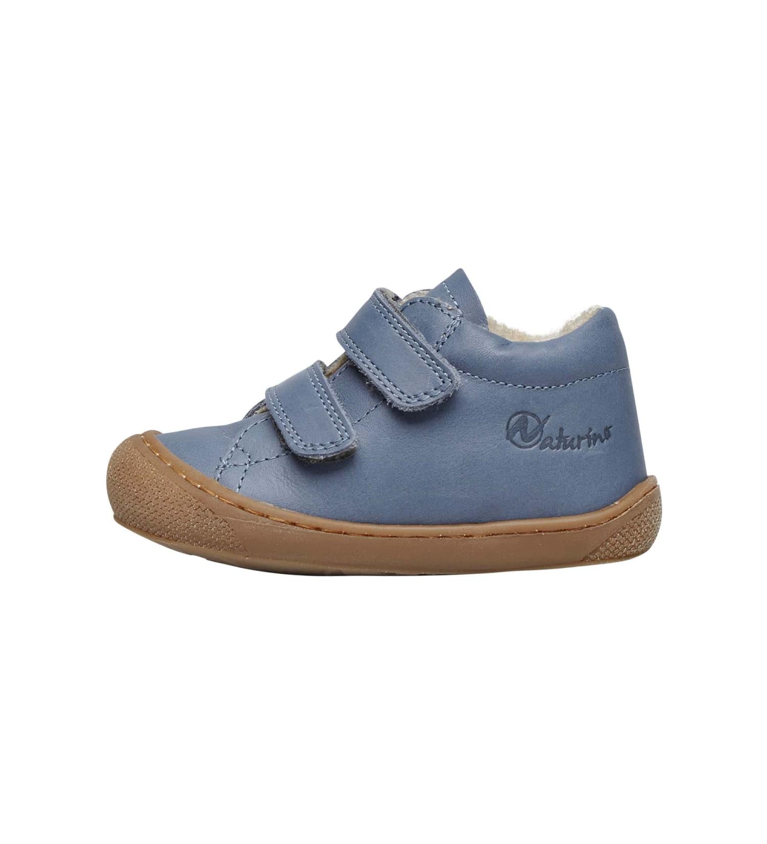 Naturino Cocoon VL-Leather First-Steps Shoes 4 UK Celeste - Premium Quality Infant Shoes - Buy Online on SooperMarket.com