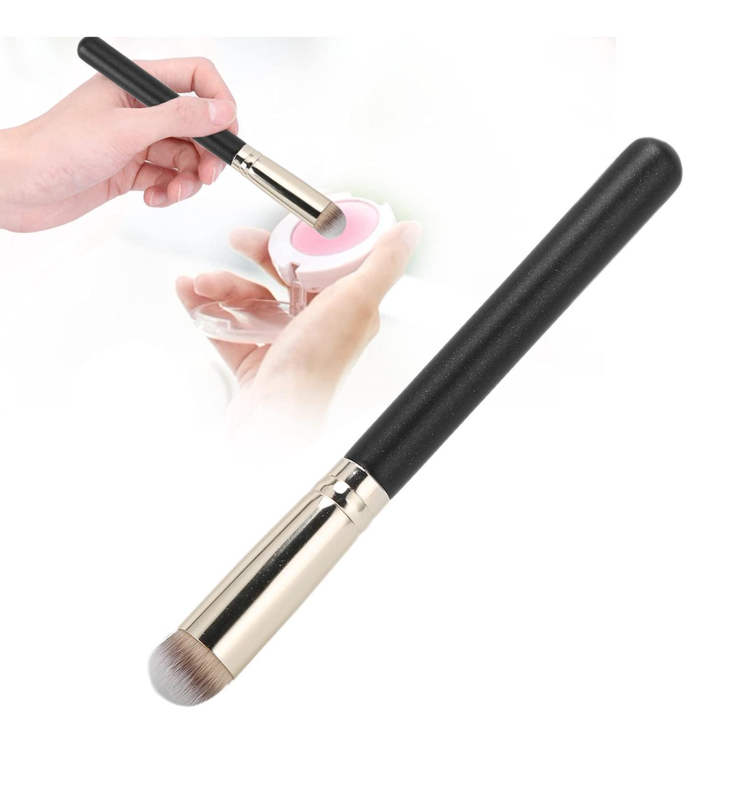 Small Concealer Brush Foundation Makeup Brush for Face Blending Liquid Cream or Flawless Powder Cosmetics Coverage Concealer Brush - Buy Online on SooperMarket.com