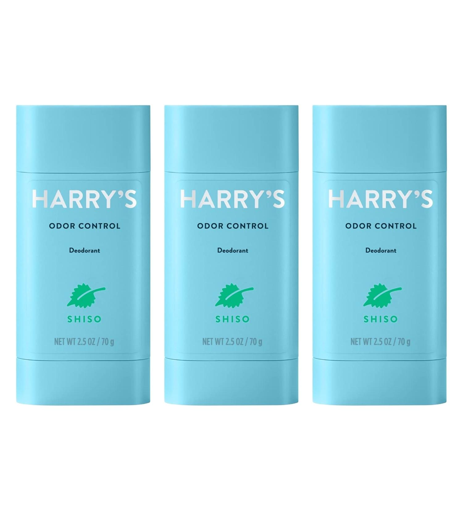 Harry's Aluminum Free Deodorant for Men - Odor Control Shiso Scent 2.5 Oz 3-Pack | Men Deodorant Aluminum Free Aluminum Free - Discontinued Shiso - Buy Online on SooperMarket.com